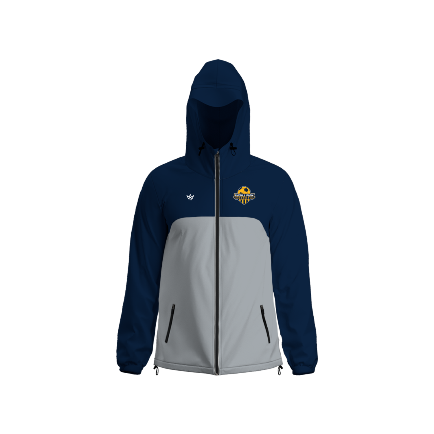AVERILL PARK YOUTH SOCCER ELEMENT RAIN JACKET [NAVY/GRAY]