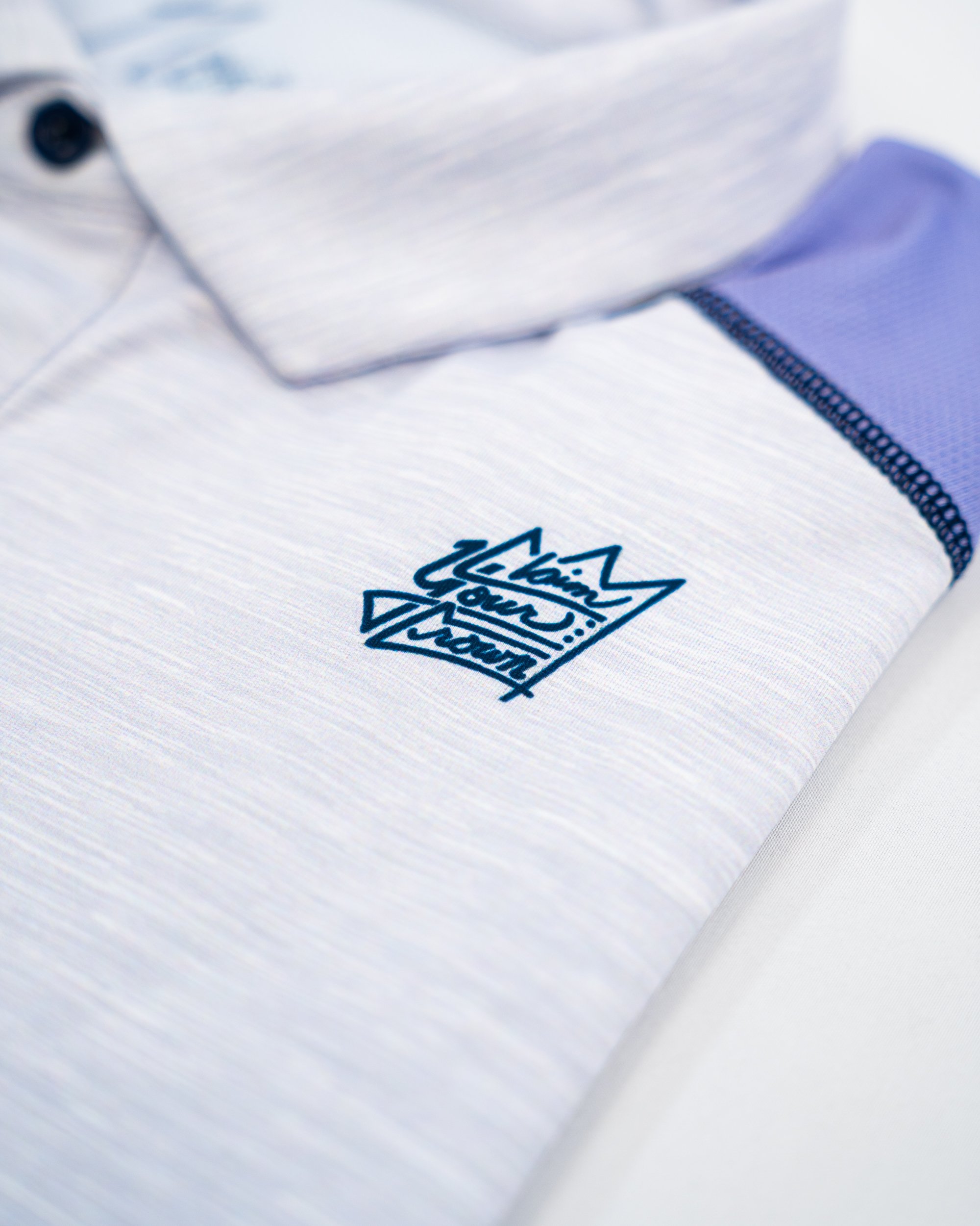 Slate Blue Crown Aura Polo | NOVUS