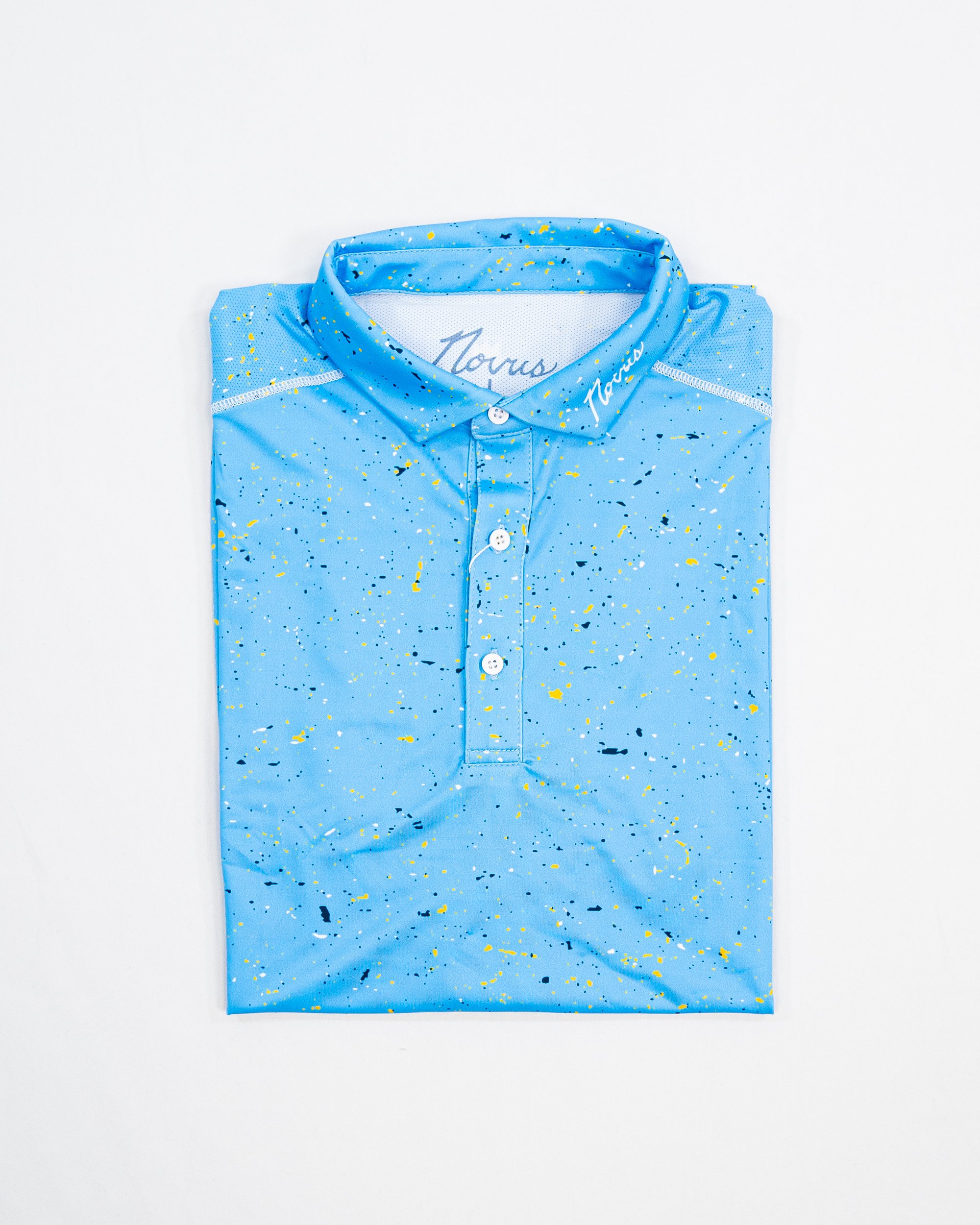 Baby Blue Speckle Aura Polo | NOVUS