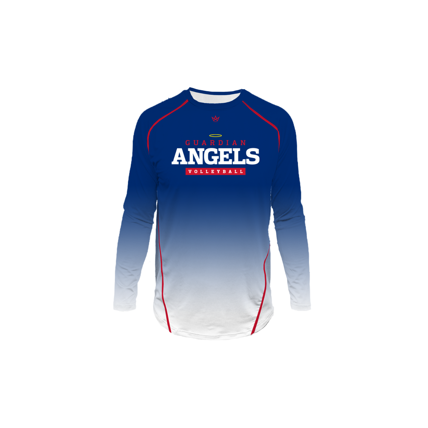 GUARDIAN ANGELS VOLLEYBALL PRO VENTED LS - BLUE