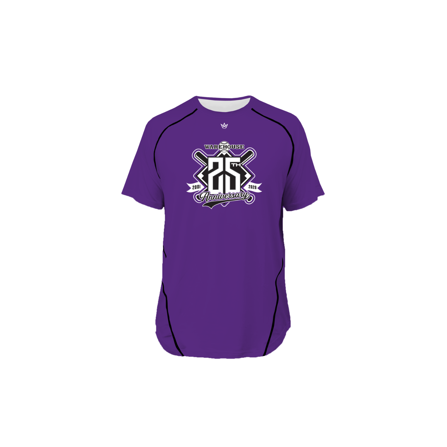 BASEBALL WAREHOUSE PRO VENTED SS TEE [YARD GOATS] - PURPLE