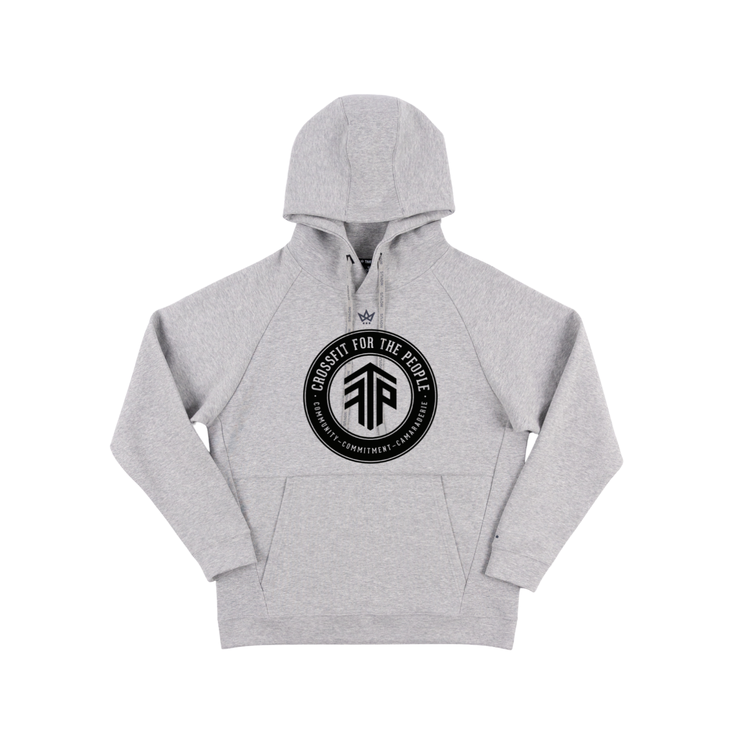 CROSSFIT FOR THE PEOPLE ROYALKNIT HOODIE - STERLING HEATHER