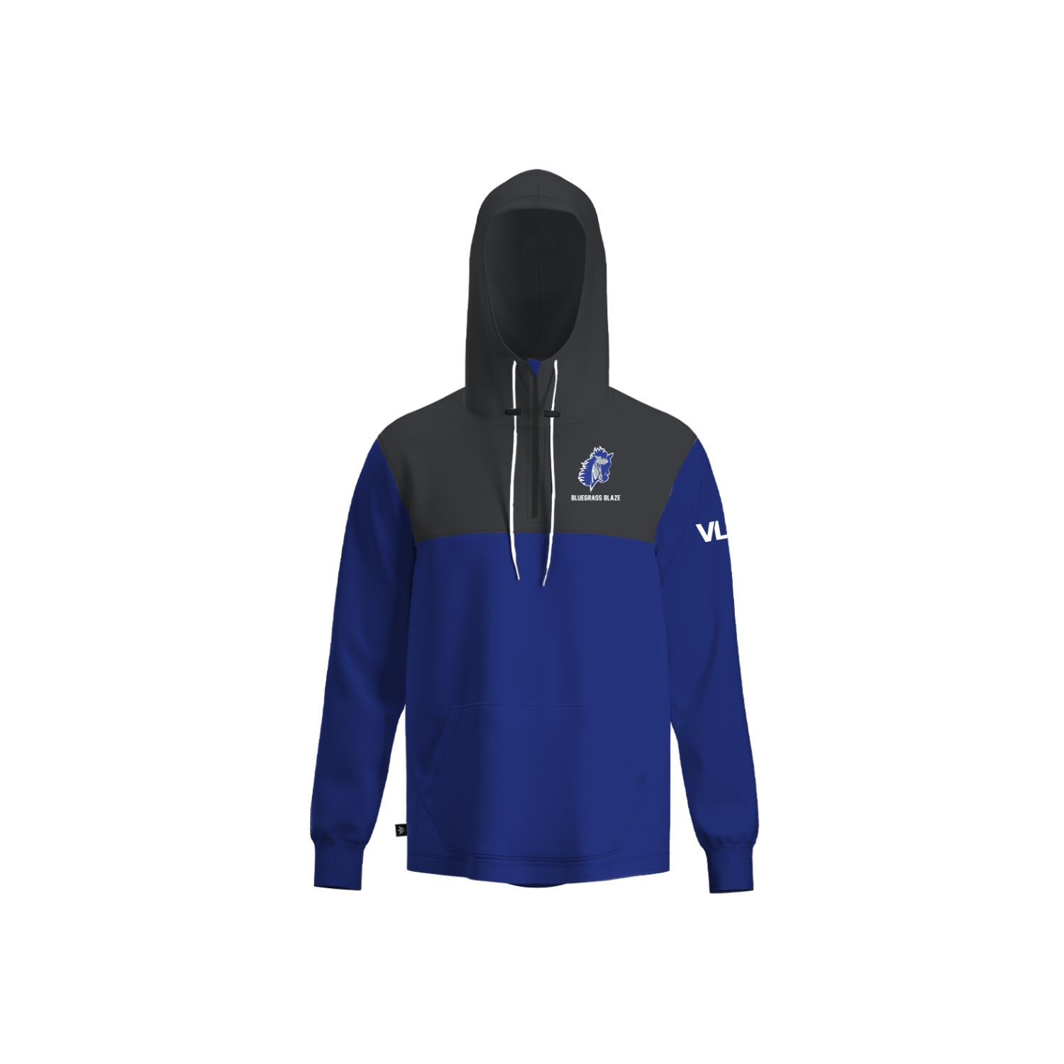 BLUEGRASS BLAZE VOLLEYBALL PANELED HOODIE