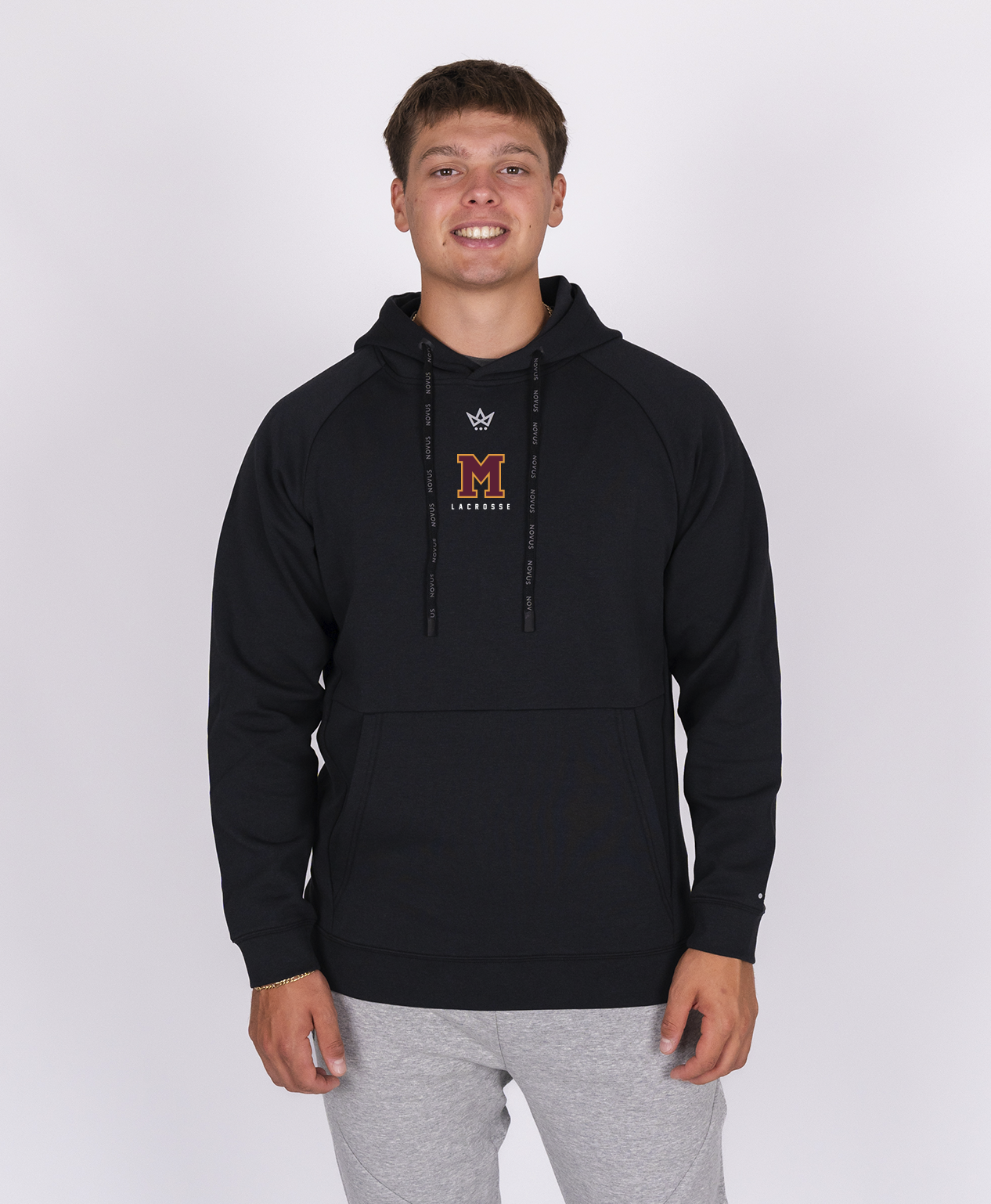 MADISON LACROSSE '26 ROYALKNIT HOODIE - ONYX