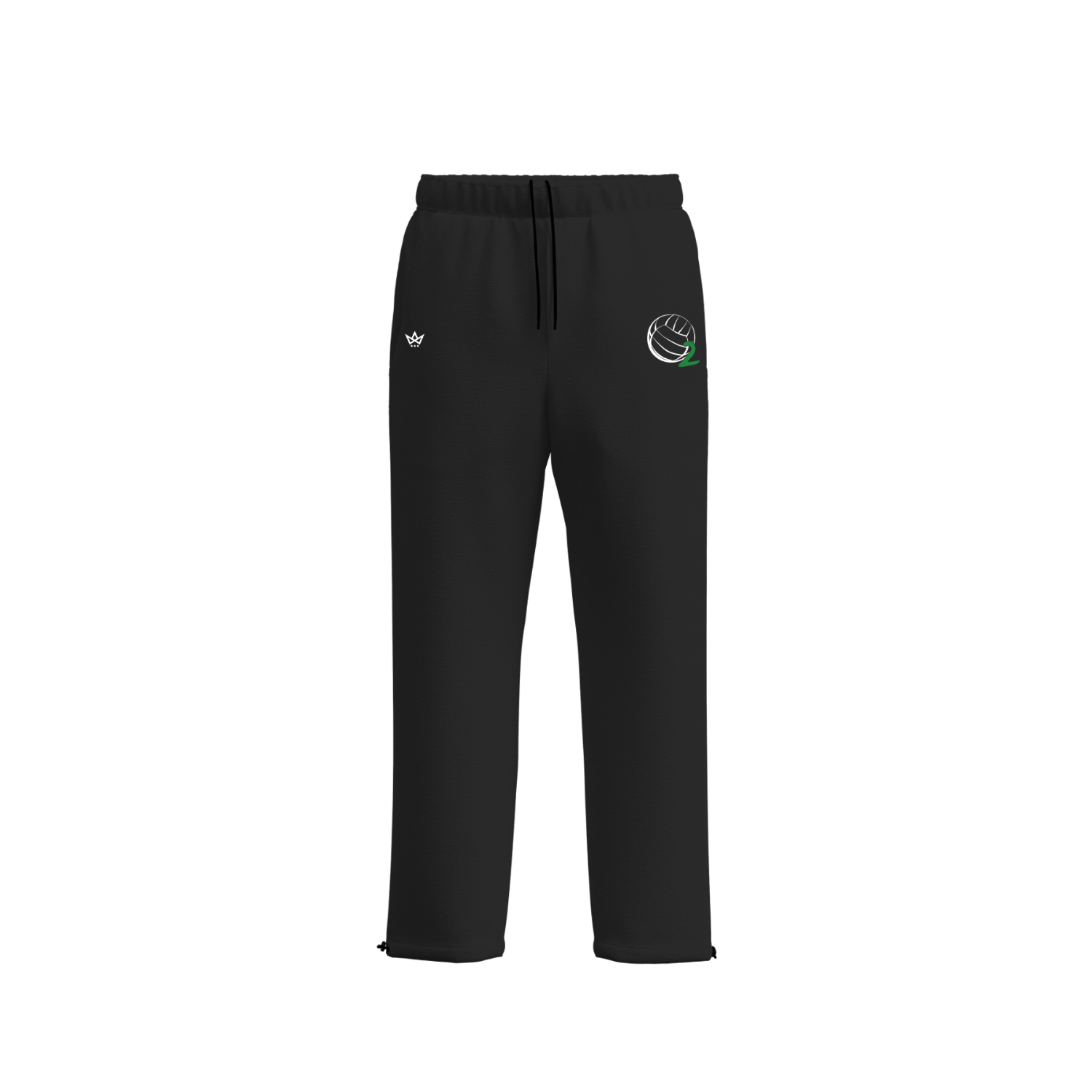 OXYGEN VOLLEYBALL CLUB ACCESS COTTON FLEECE SWEATPANTS [BLACK]
