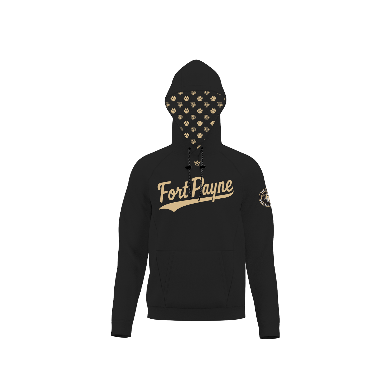 FORT PAYNE HS BASEBALL SUB PERFORMANCE FLEECE HOODIE [BLACK]
