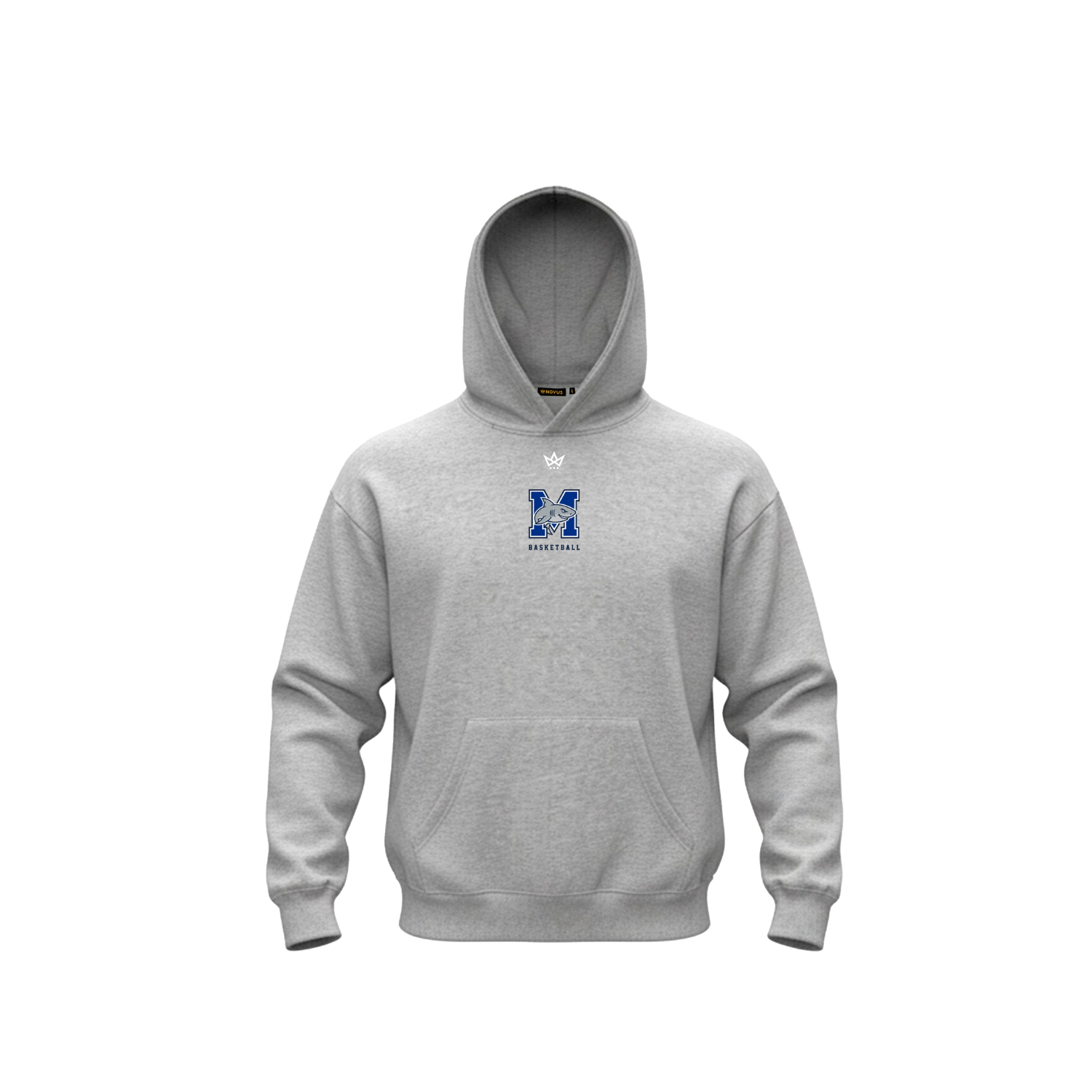 MONOMOY GIRLS BASKETBALL ACCESS COTTON FLEECE HOODIE [GREY]