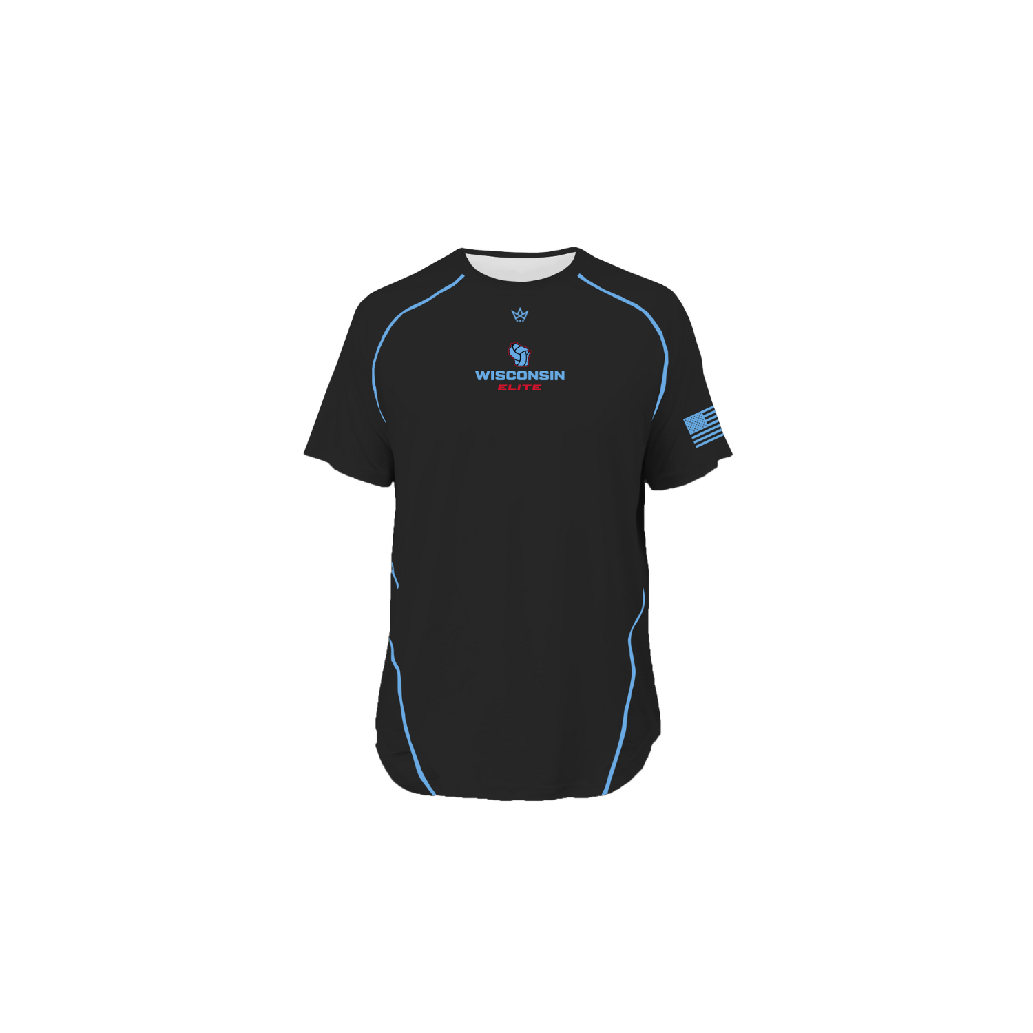 WISCONSIN ELITE VOLLEYBALL '25 PRO VENTED SS TEE