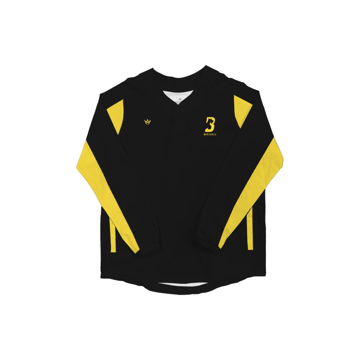 BALLSTON SPA BASEBALL VENTUS 2.0 LS SNAPJACKET - BLACK