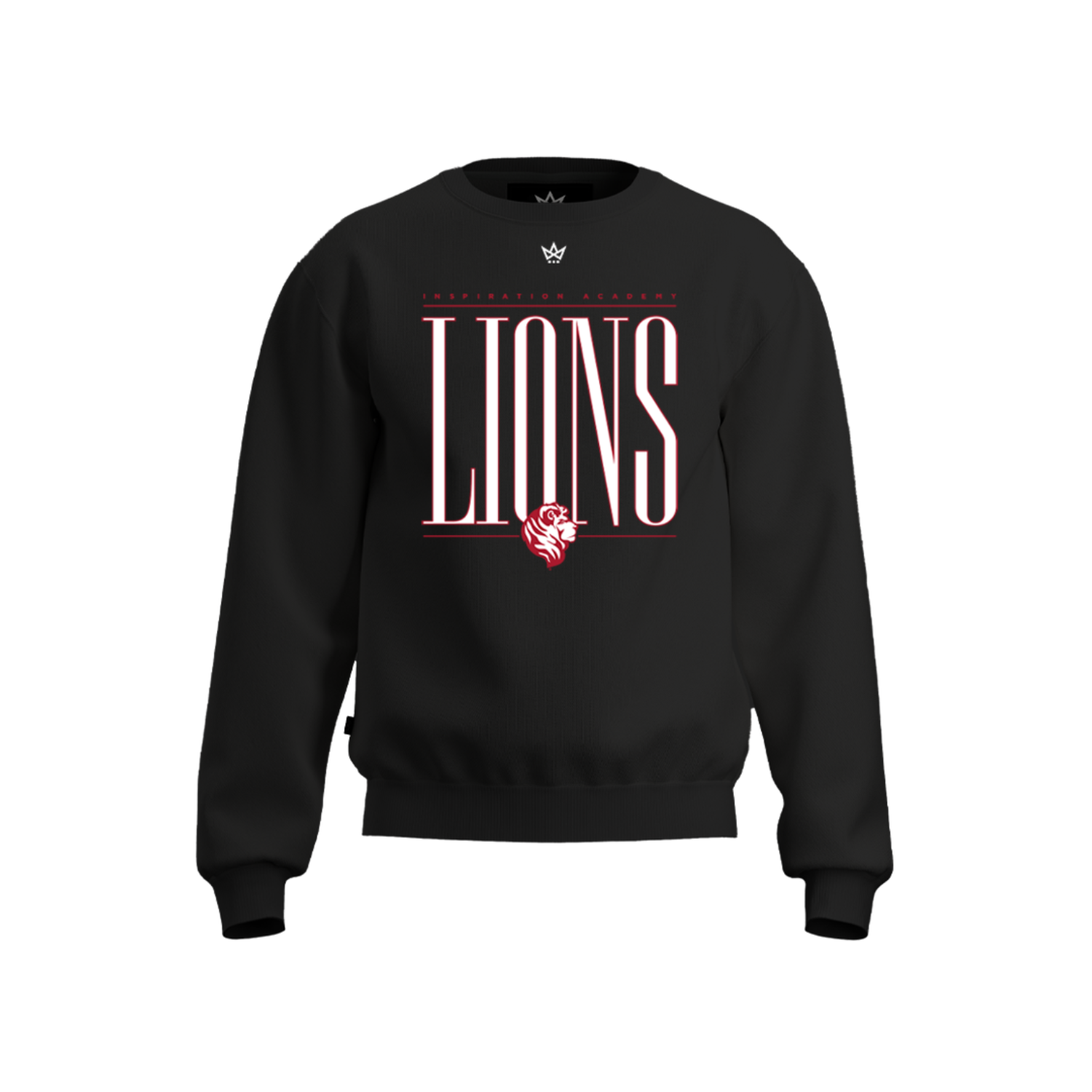 INSPIRATION ACADEMY ACCESS COTTON FLEECE CREWNECK [BLACK]