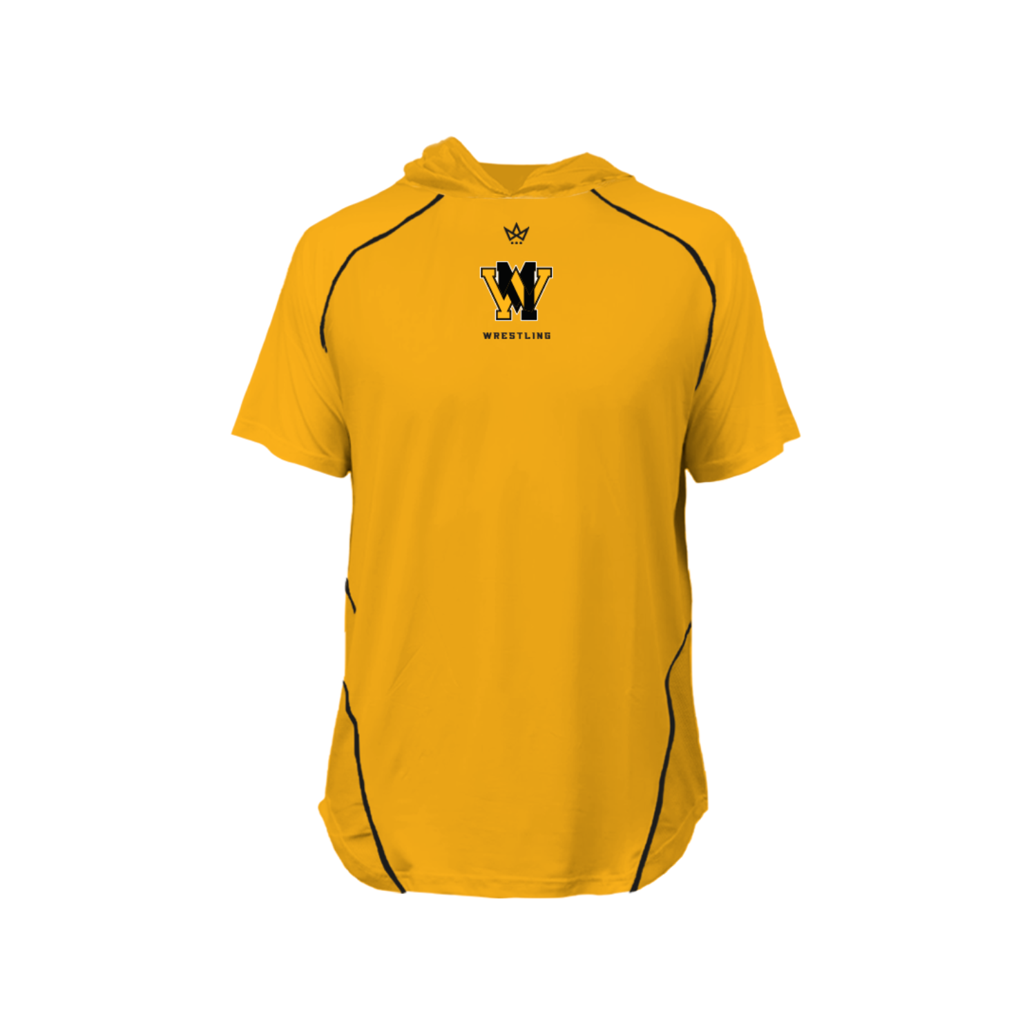 WEST MILFORD WRESTLING PRO VENTED SS HOODIE [YELLOW]