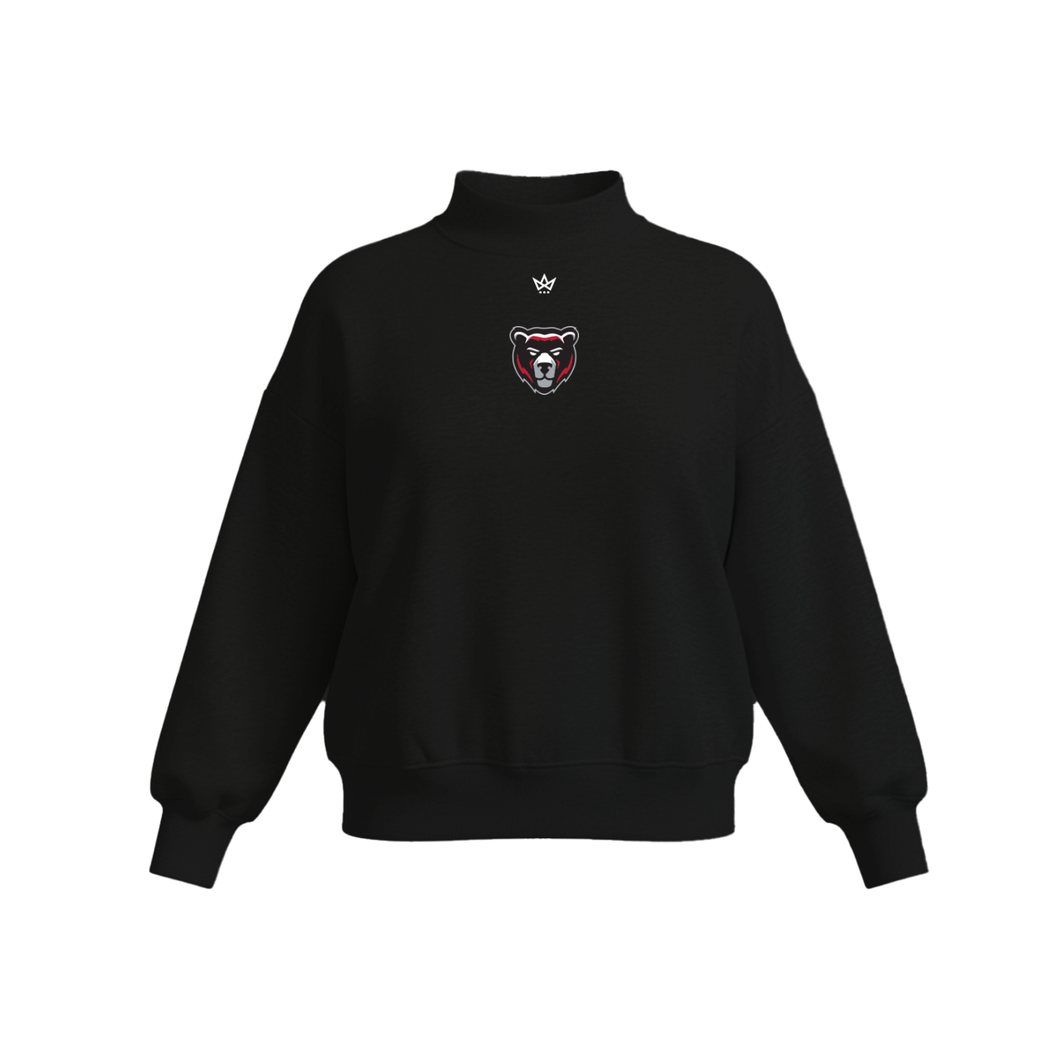 GLENS FALLS BLACK BEARS BASEBALL WOMEN'S COTTON FLEECE MOCKNECK