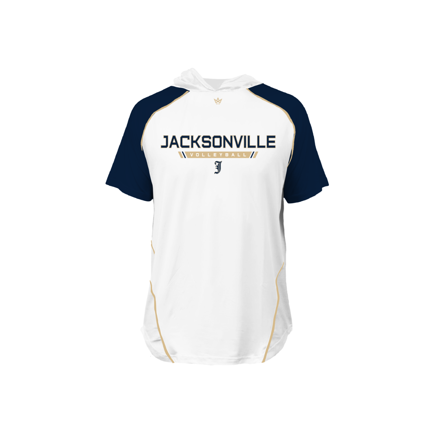 JACKSONVILLE HS VOLLEYBALL PRO VENTED SS HOODIE - NO NUMBER