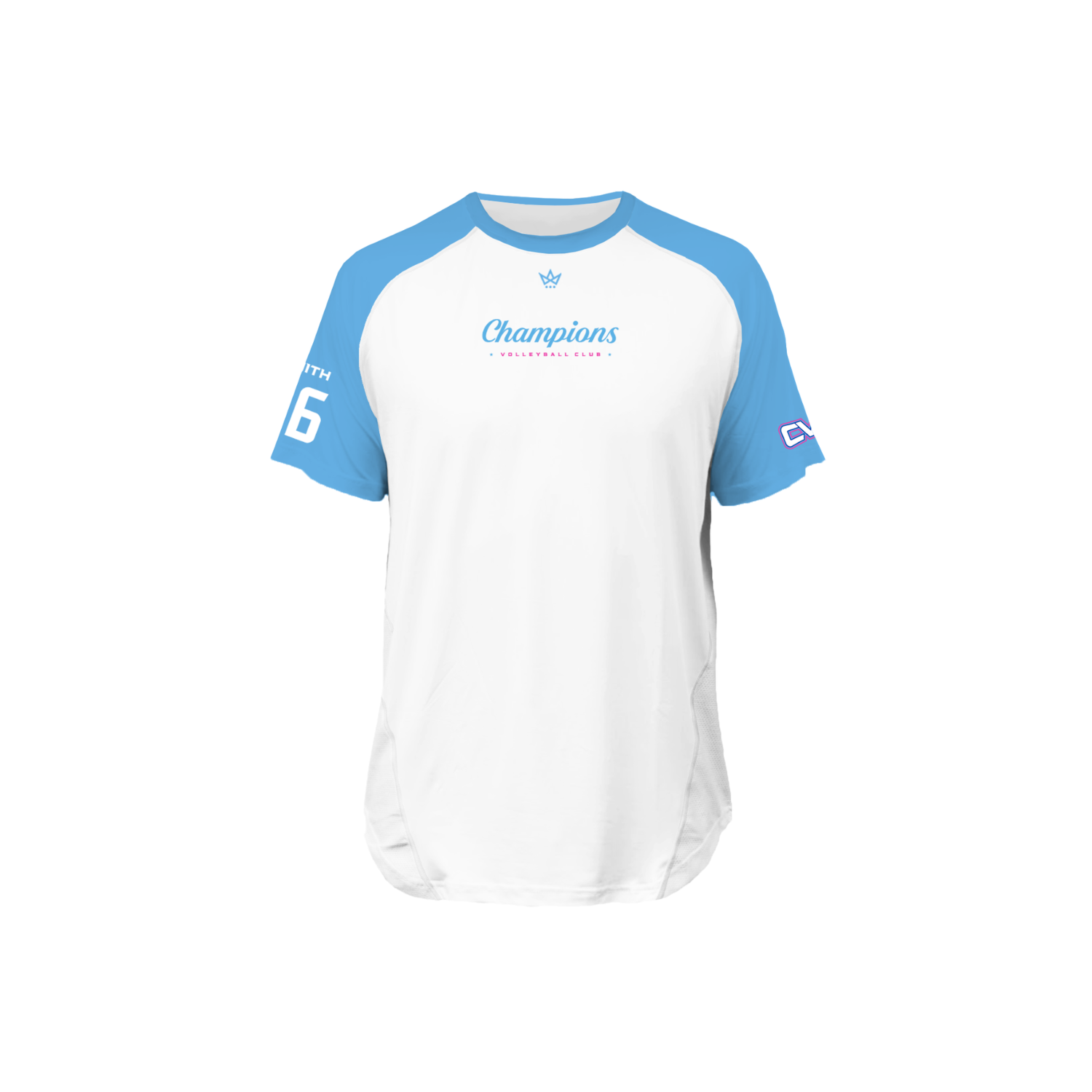 CHAMPION VOLLEYBALL CLUB '26 PRO VENTED SS TEE - WHITE