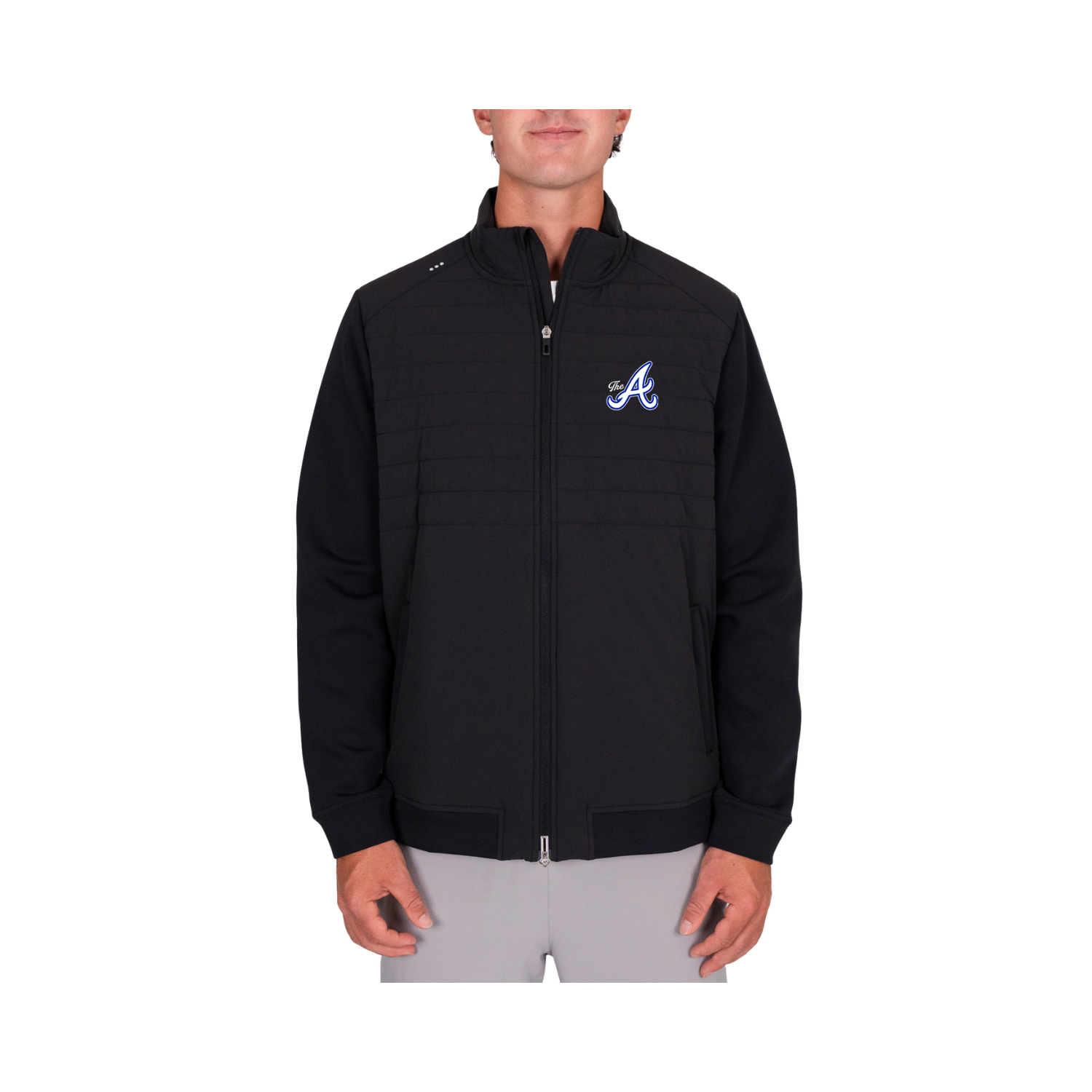 ALLSTARS ACADEMY BASEBALL ROYALKNIT HYBRID JACKET - ONYX