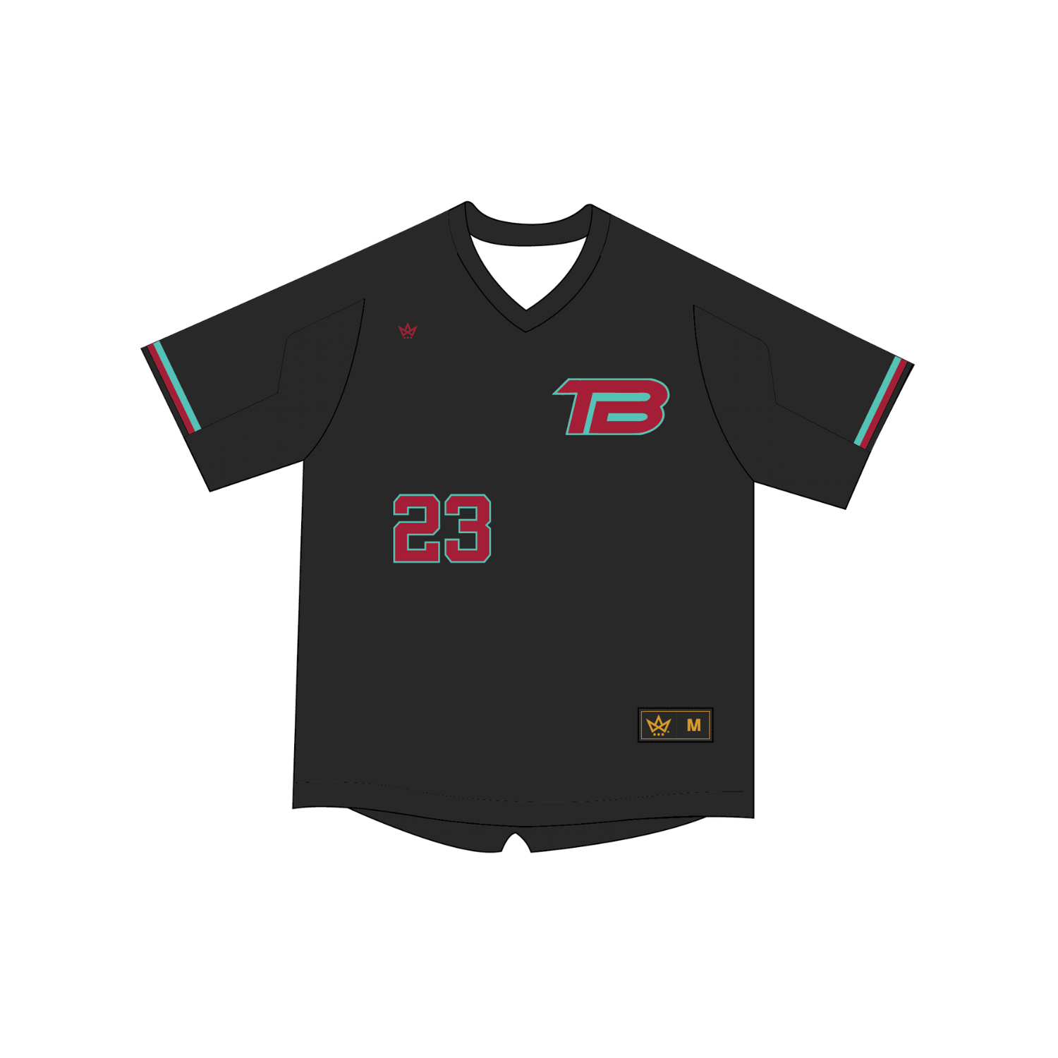 TB BASEBALL FALL '26 BASEBALL VENTUS V-NECK JERSEY - BLACK
