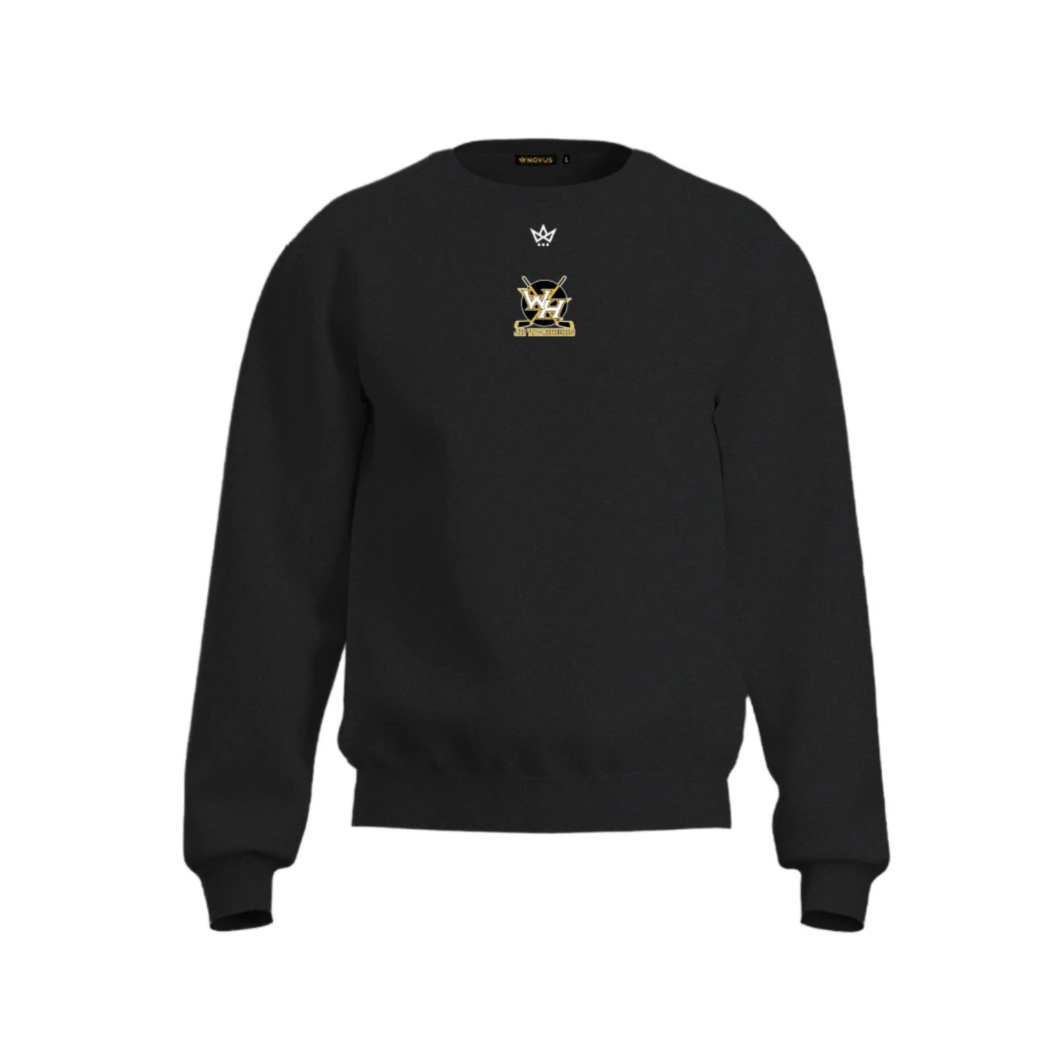WATCHUNG HILLS JUNIOR WARRIORS HOCKEY HOLIDAY STORE '26 ACCESS COTTON FLEECE CREWNECK [BLACK]