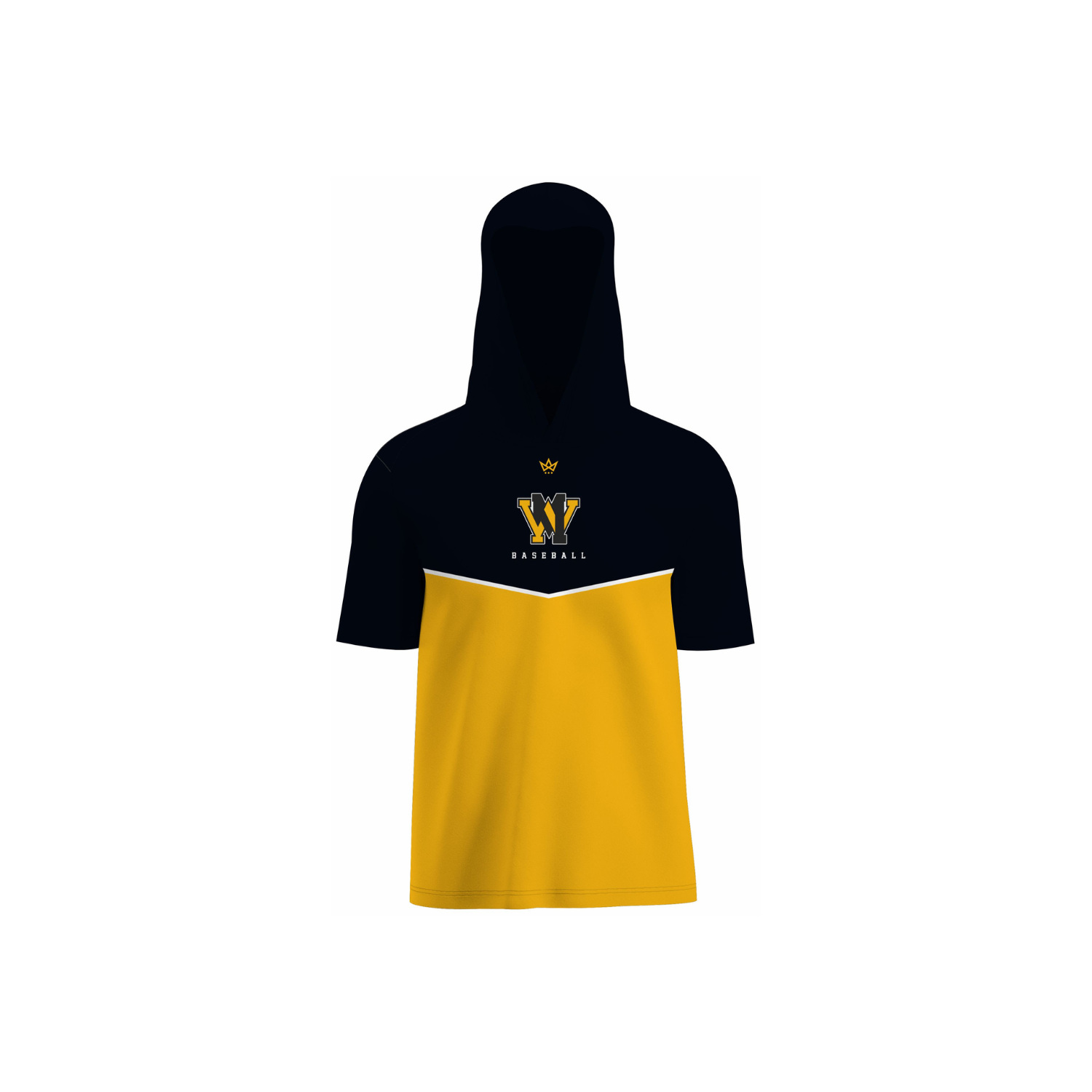 WEST MILFORD BASEBALL PERFORMANCE SS HOODIE - YELLOW