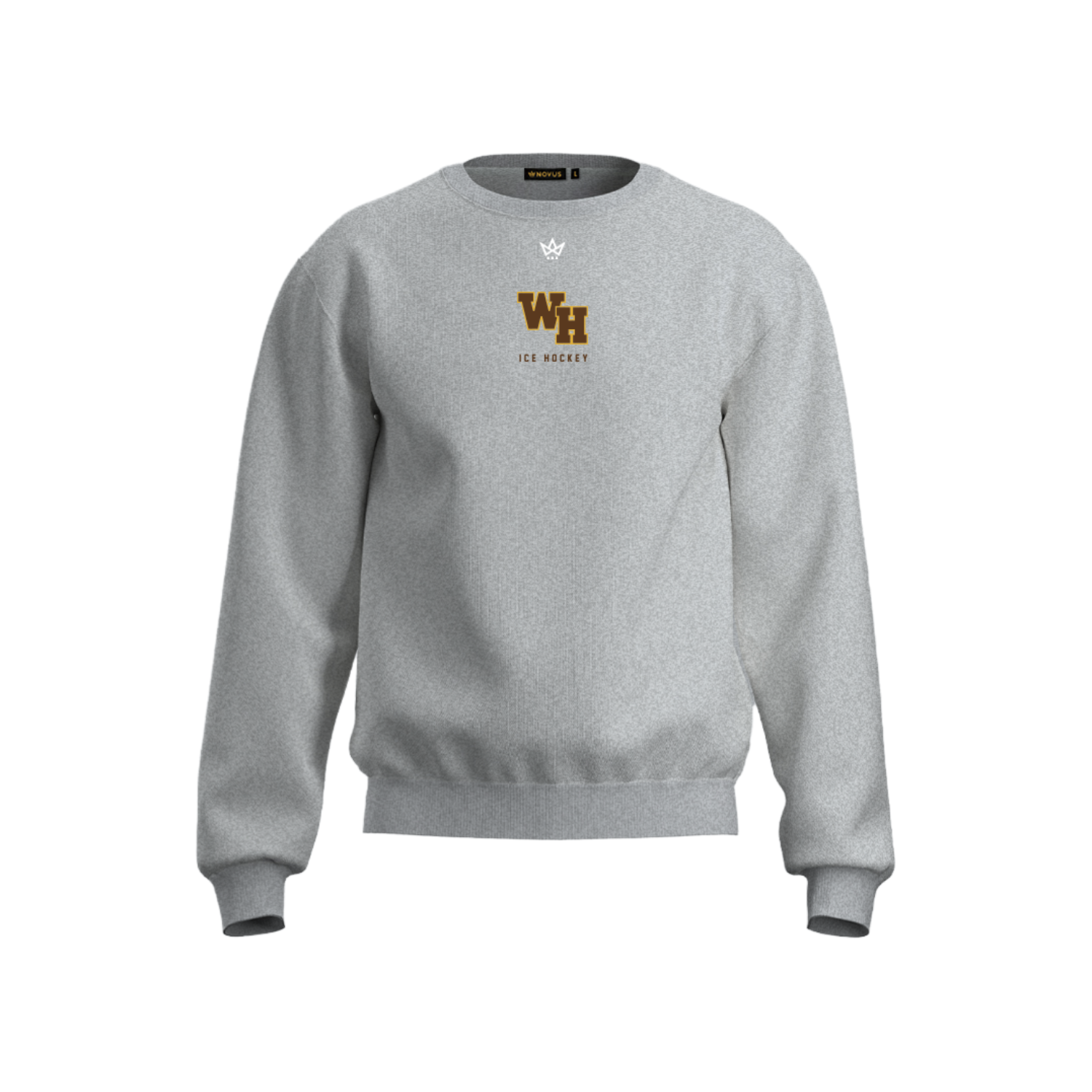 WATCHUNG HILLS HS HOCKEY ACCESS COTTON FLEECE CREWNECK [GREY]