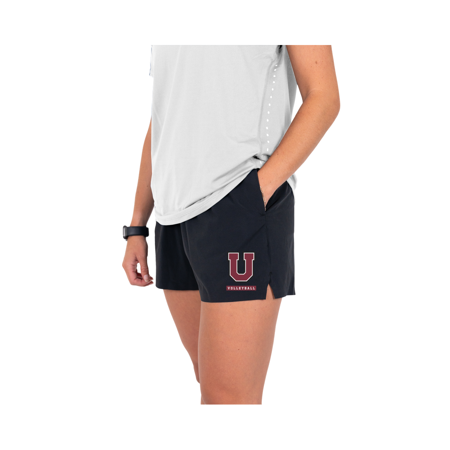 UNION COLLEGE VOLLEYBALL WOMEN'S TRAINING SHORT - ONYX