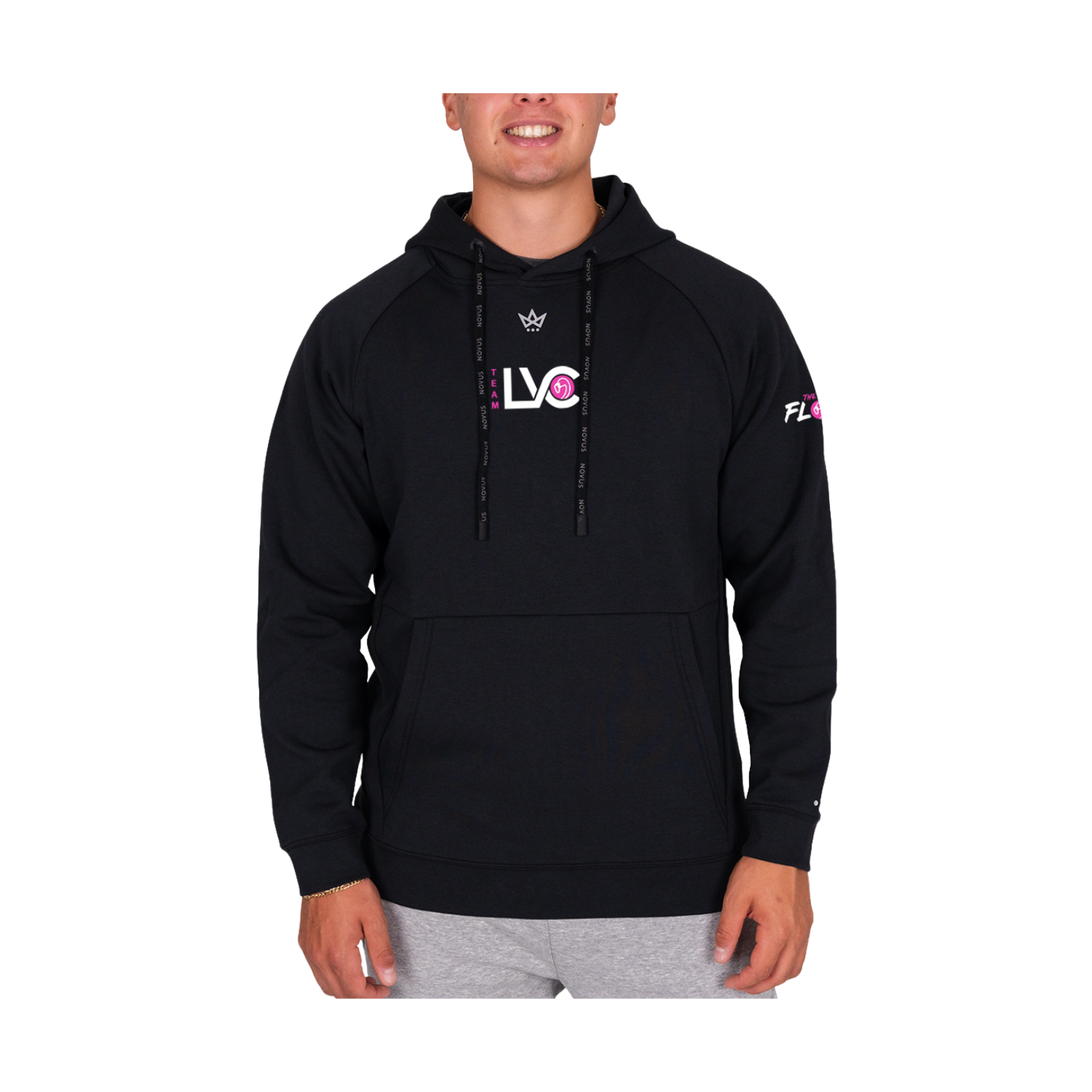 TEAMLVC '26 ROYALKNIT HOODIE - ONYX