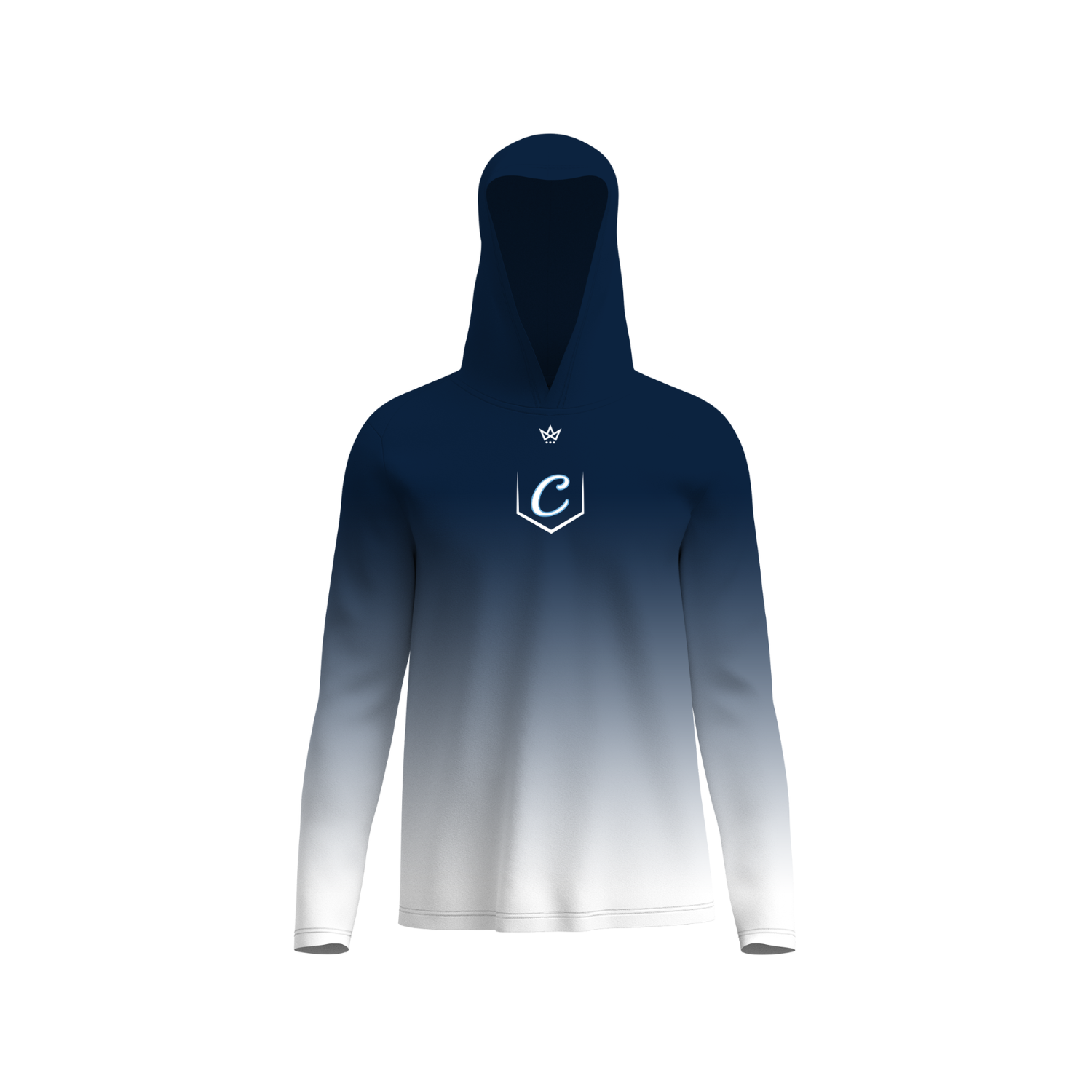 CLARK BASEBALL SUMMER '26 PERFORMANCE LS HOODIE - NAVY