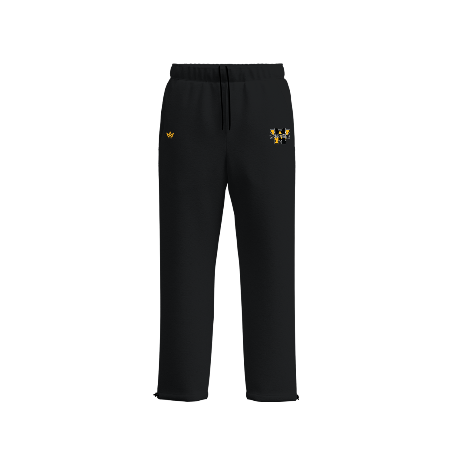 WEST MILFORD WRESTLING ACCESS COTTON FLEECE SWEATPANTS [BLACK]