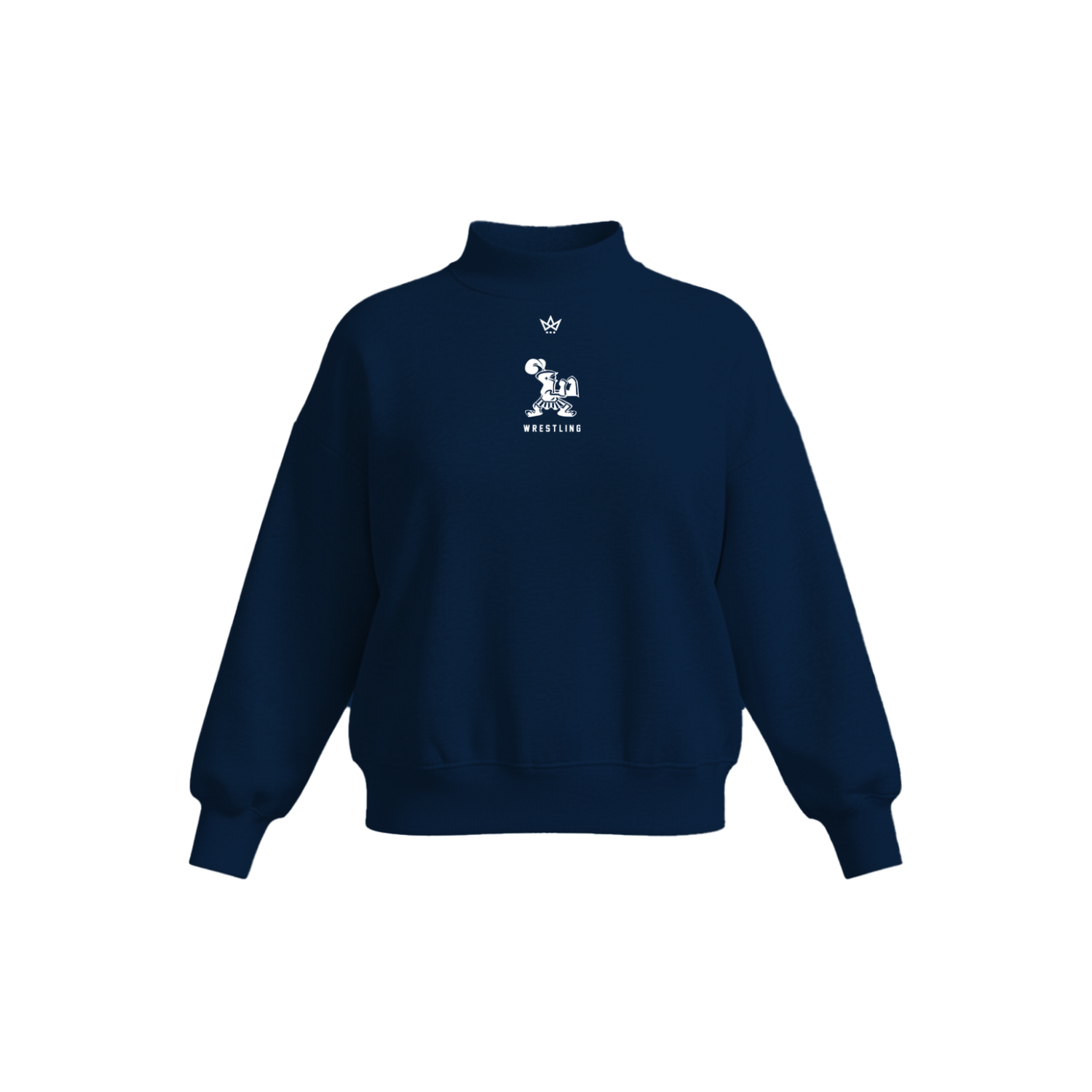 CLARK CRUSADER WRESTLING WOMEN'S COTTON FLEECE MOCKNECK - EMB