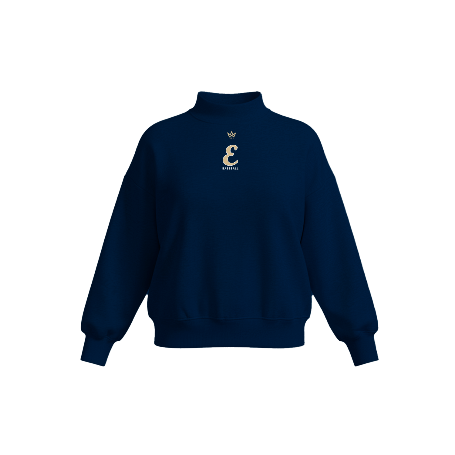 EUSTIS HS BASEBALL WOMEN'S COTTON FLEECE MOCKNECK