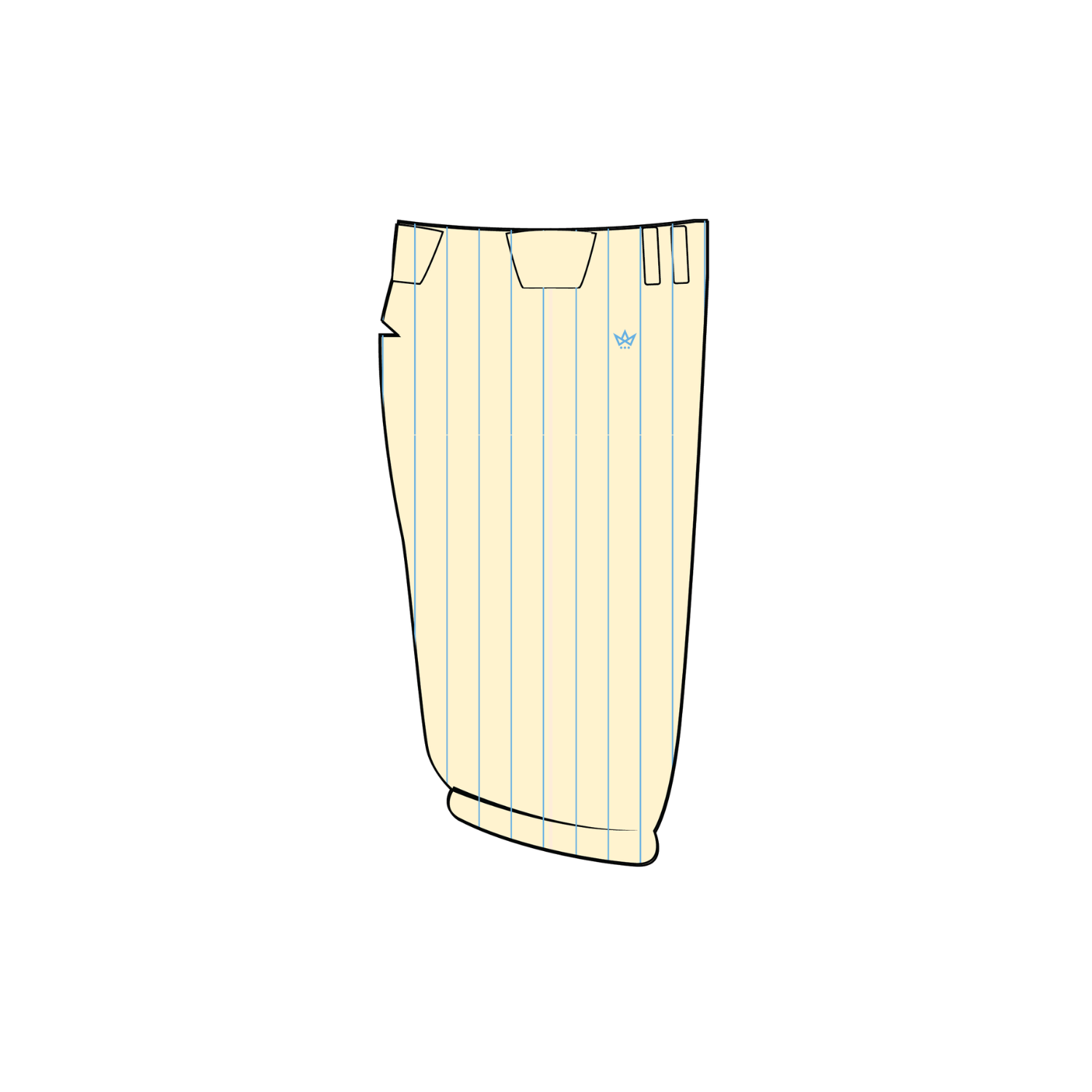 DIG IN BASEBALL '26 BASEBALL KNICKERS - CREAM PINSTRIPE