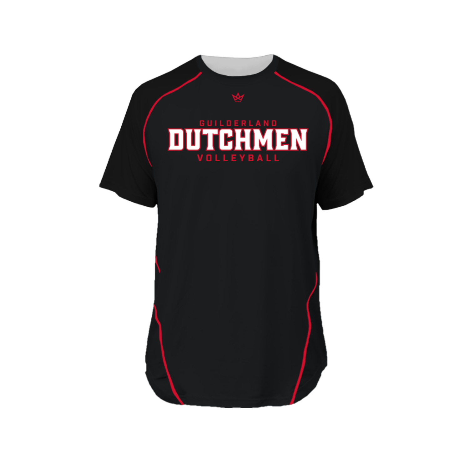 GUILDERLAND VOLLEYBALL PRO VENTED SS TEE [BLACK]