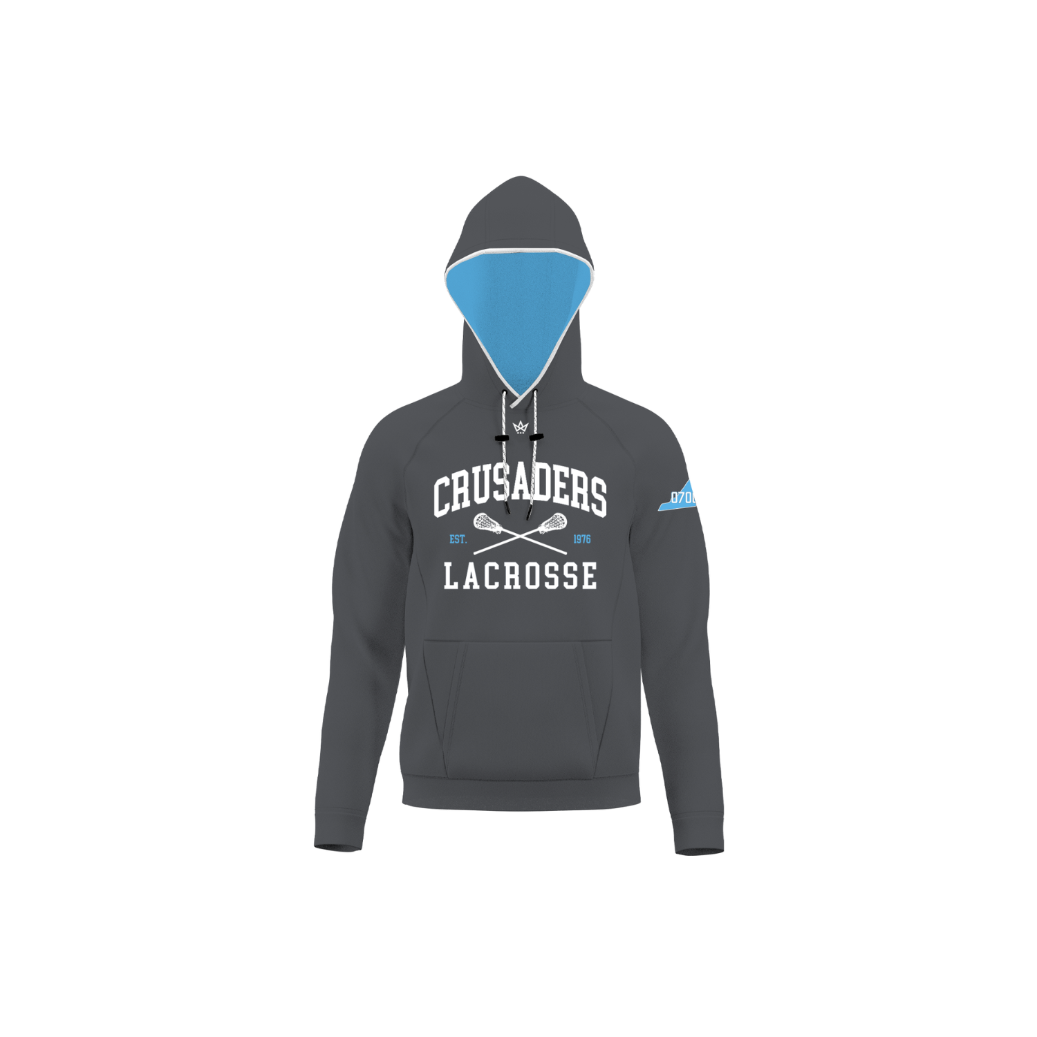 JOHNSON LACROSSE '26 SUB PERFORMANCE FLEECE HOODIE - GREY