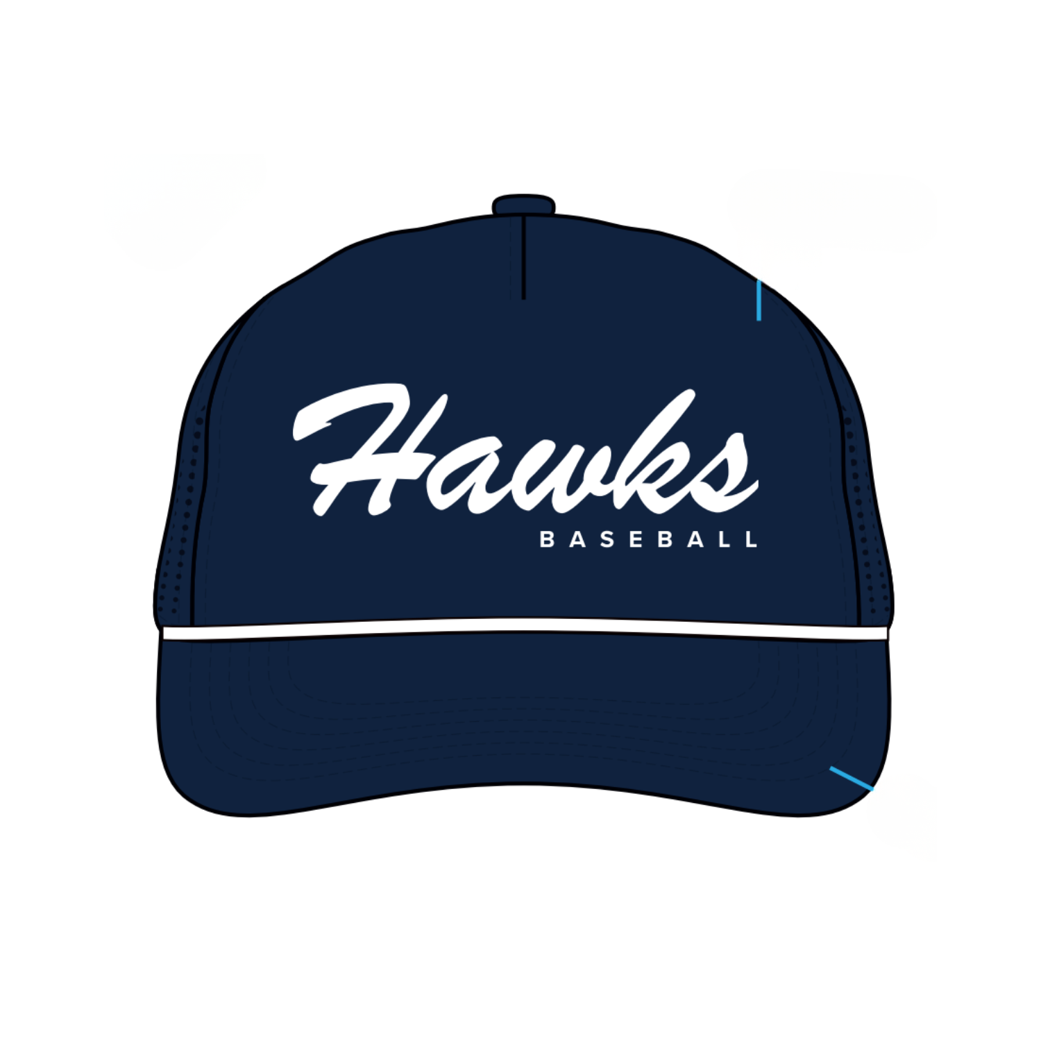 SAINT ANSELMS BASEBALL PERFORMANCE HALF-STRUCTURED 5-PANEL SNAPBACK