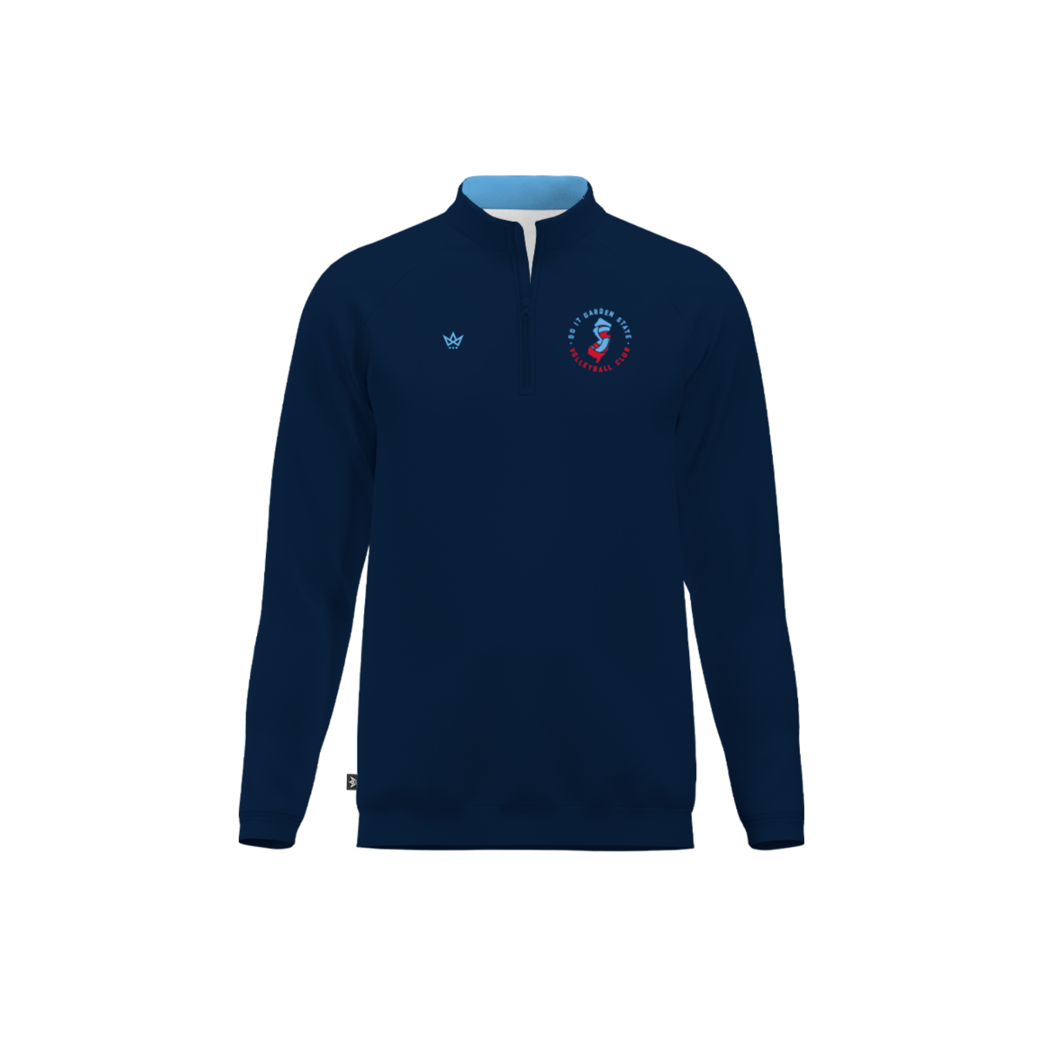 DIGS VOLLEYBALL CLUB SUB PERFORMANCE QUARTER-ZIP - NAVY