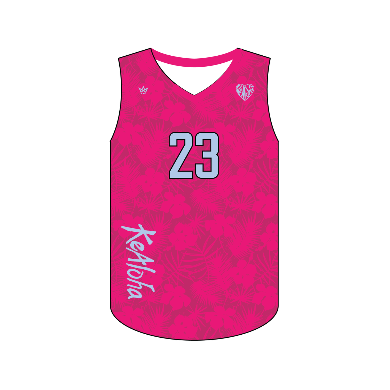 KEALOHA VOLLEYBALL GIRLS WOMEN'S VOLLEYBALL SLEEVELESS JERSEY [PINK]