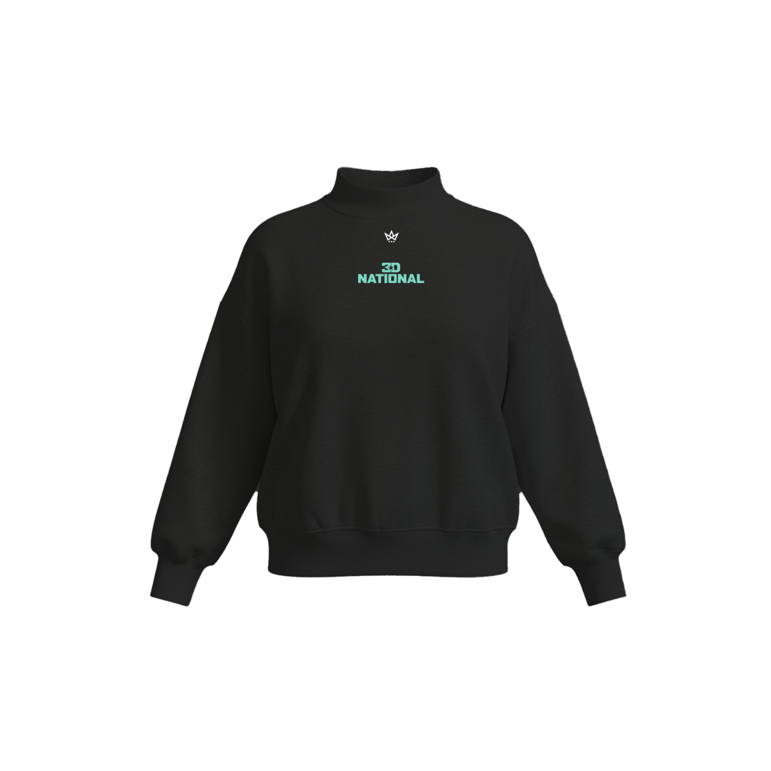 3D NATIONAL LACROSSE FLORIDA WOMEN'S COTTON FLEECE MOCKNECK