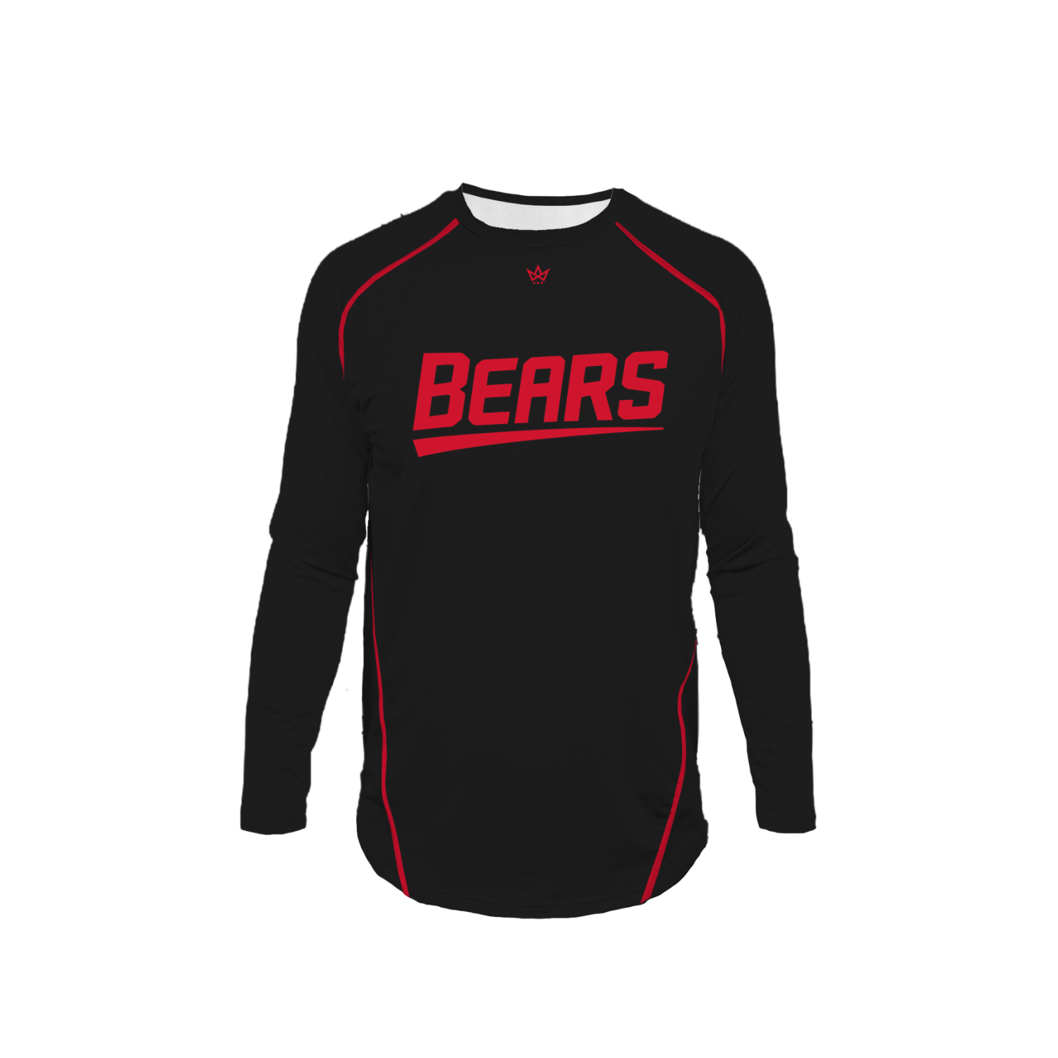 GLENS FALLS BLACK BEARS BASEBALL PRO VENTED LS [BLACK]