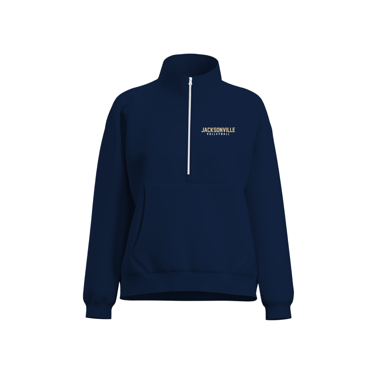 JACKSONVILLE HS VOLLEYBALL WOMEN'S COTTON FLEECE HALF-ZIP