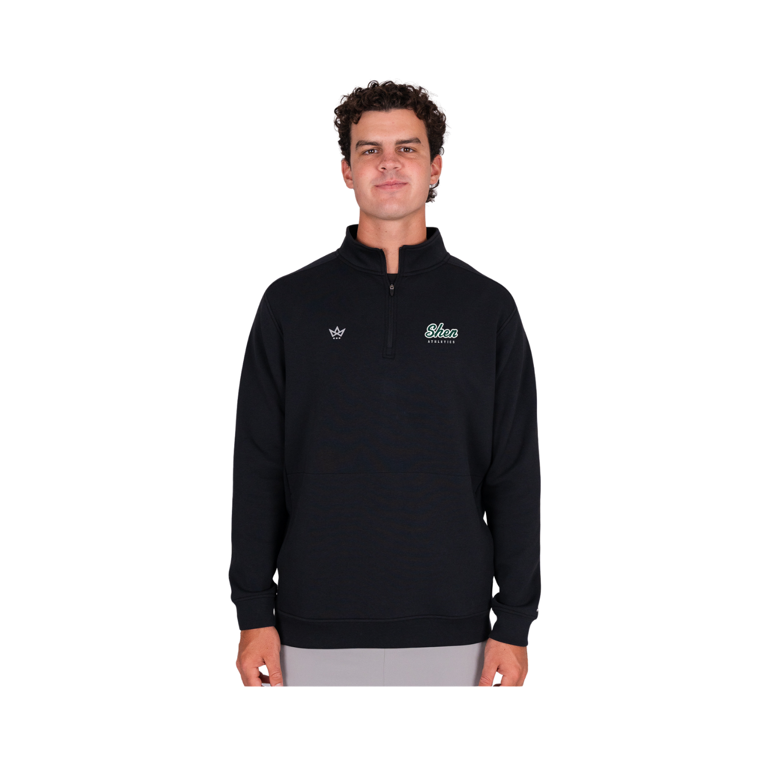 SHEN SCHOOL ROYALKNIT QUARTER-ZIP - ONYX