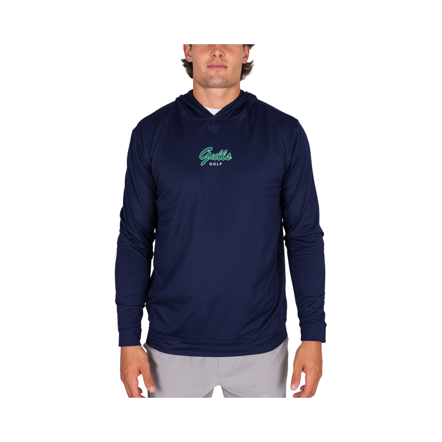ENDICOTT GOLF GRIDKNIT HOODIE - NAVY