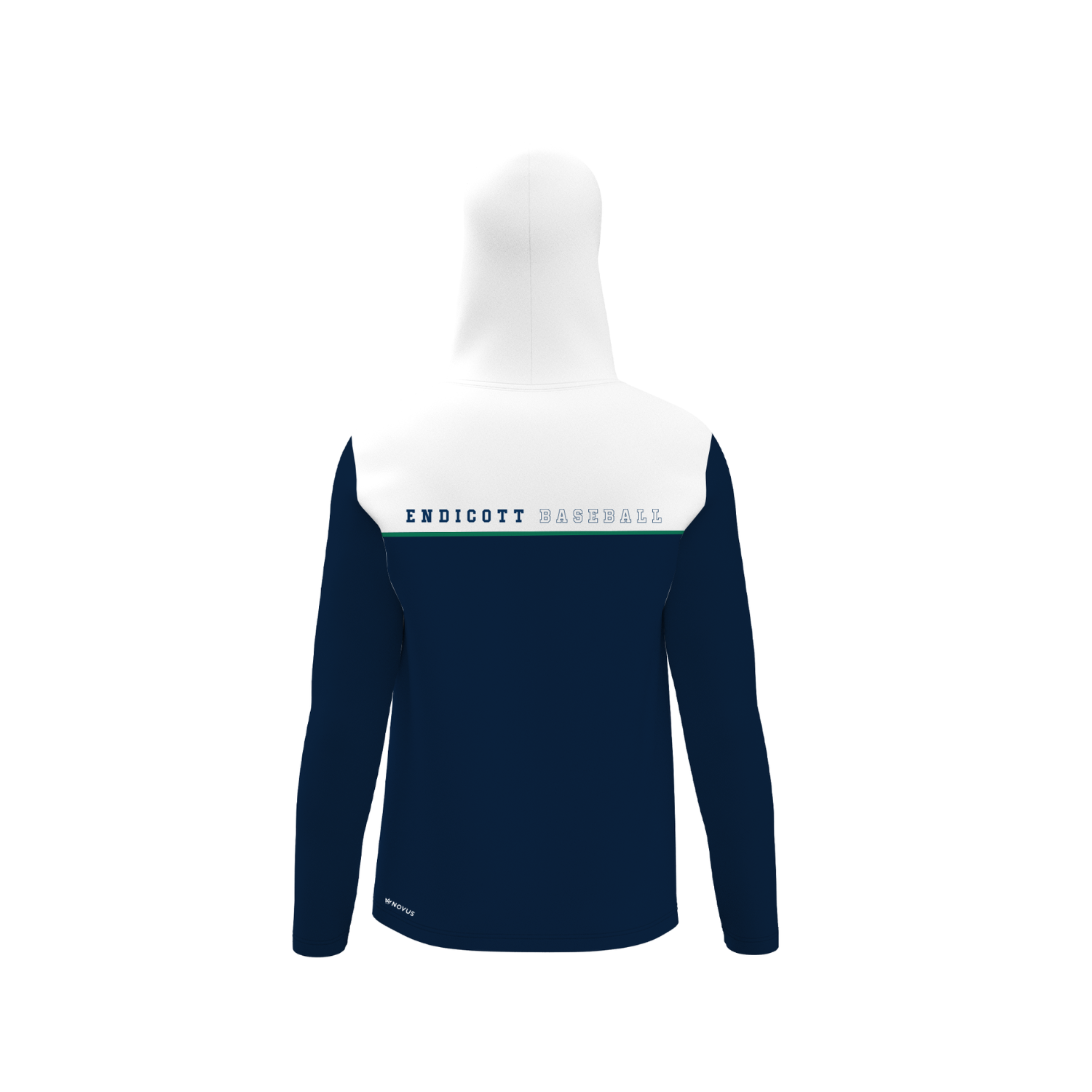 ENDICOTT BASEBALL PERFORMANCE LS HOODIE [NAVY/WHITE]