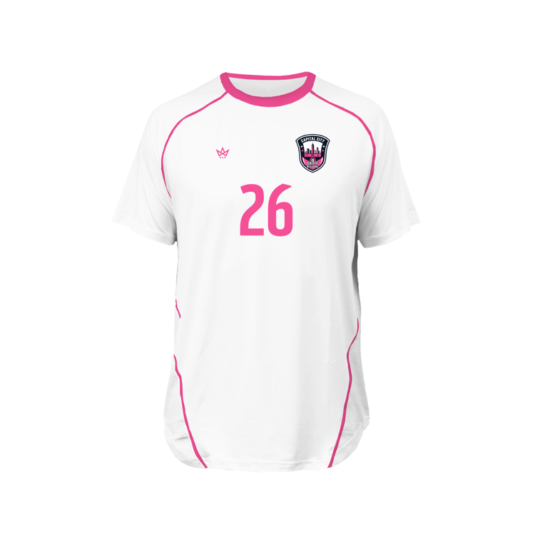 CAPITAL CITY FC SOCCER PRO VENTED SS TEE JERSEY [WOMENS PRACTICE WHITE]