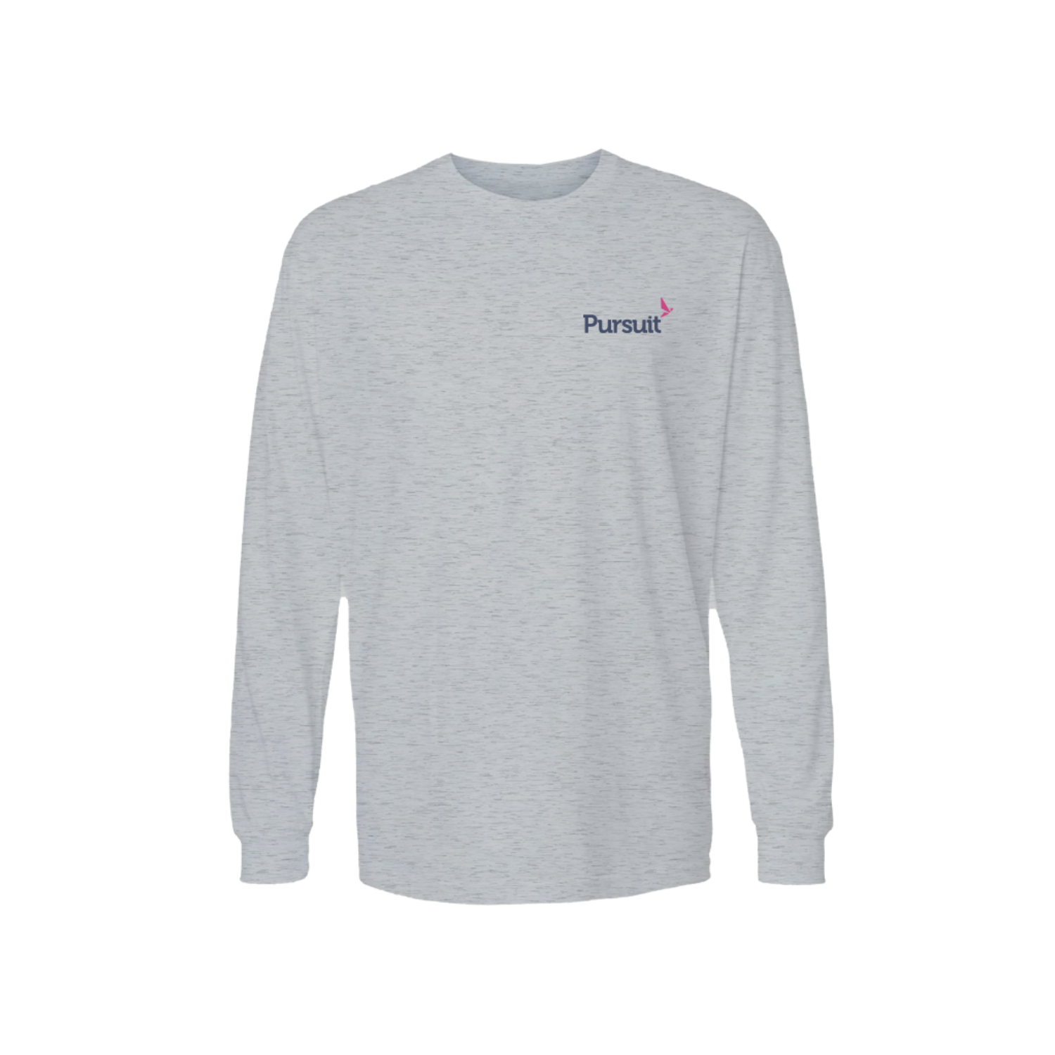PURSUIT LENDING BASIC COTTON LS TEE  - GREY