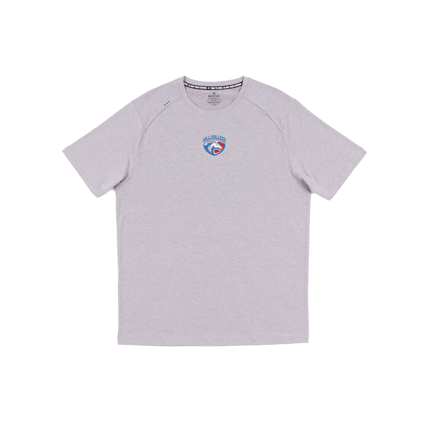 HILL COLLEGE REBELS SOCCER TRINITY SS TEE - HEATHER STERLING