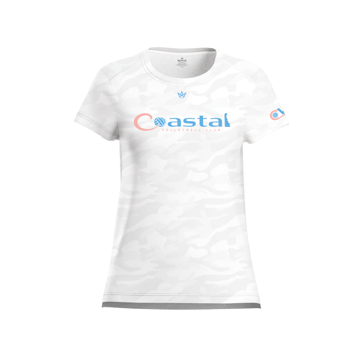 COASTAL VOLLEYBALL CLUB DE WOMEN'S AURA TEE [WHITE CAMO]