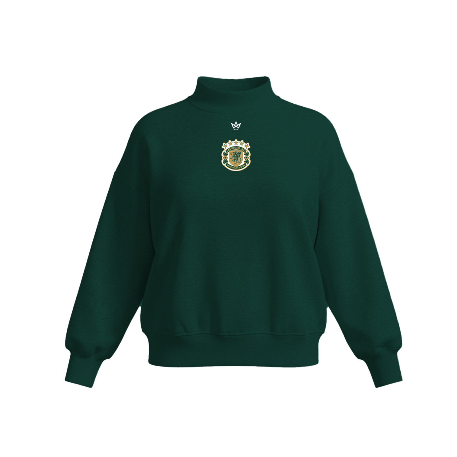 LEWISBURG HIGH SCHOOL SOCCER WOMEN'S COTTON FLEECE MOCKNECK