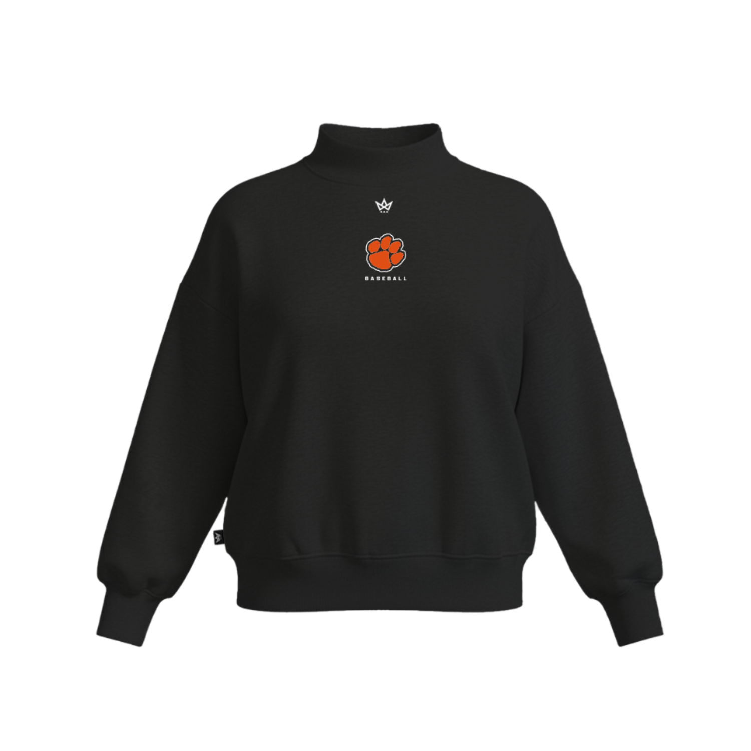 LINDEN BASEBALL '27 WOMEN'S COTTON FLEECE MOCKNECK - EMB