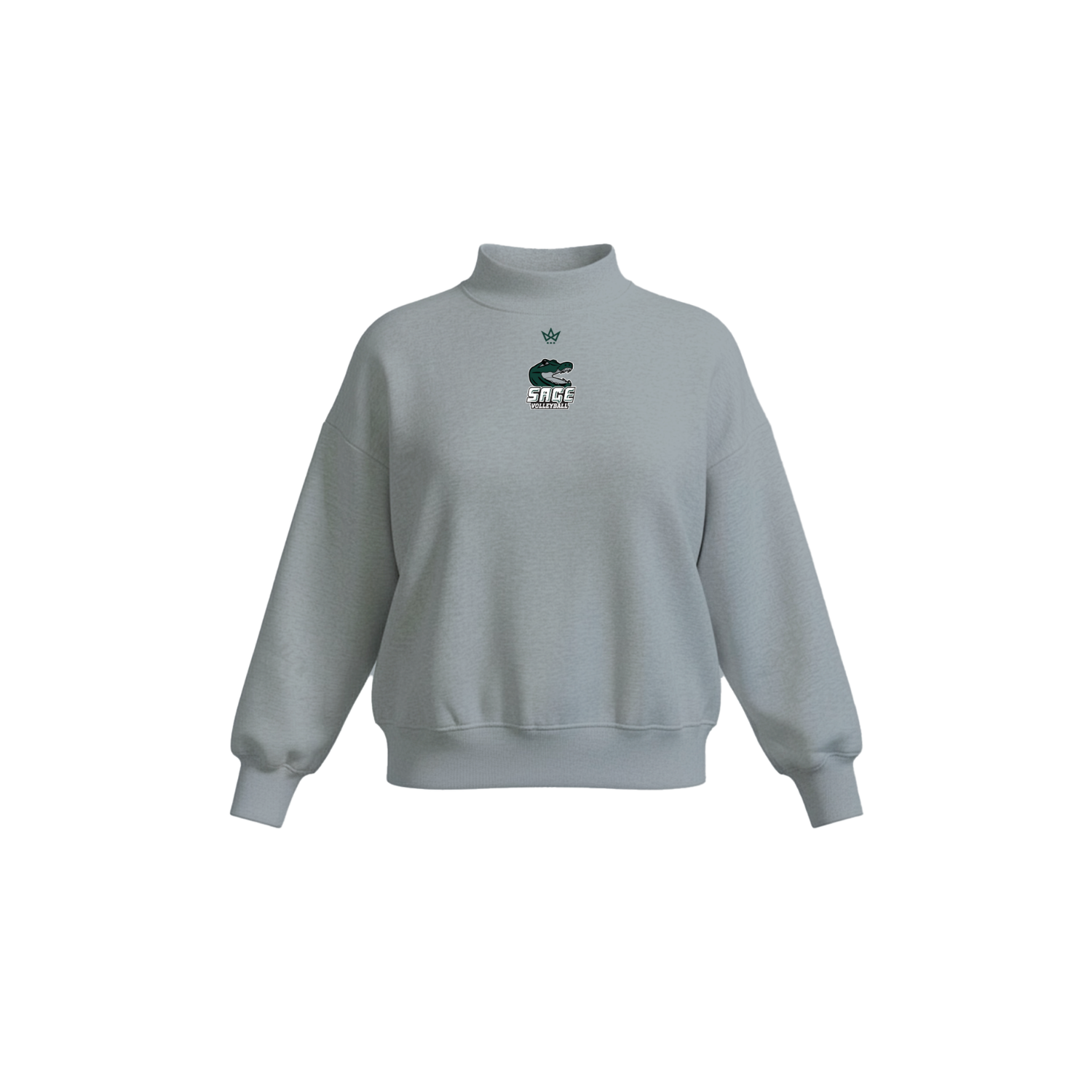 SAGE VOLLEYBALL WOMEN'S COTTON FLEECE MOCKNECK