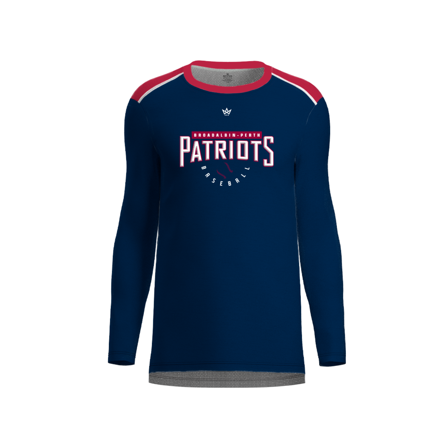 BROADALBIN PERTH BASEBALL AURA LS [NAVY/RED]
