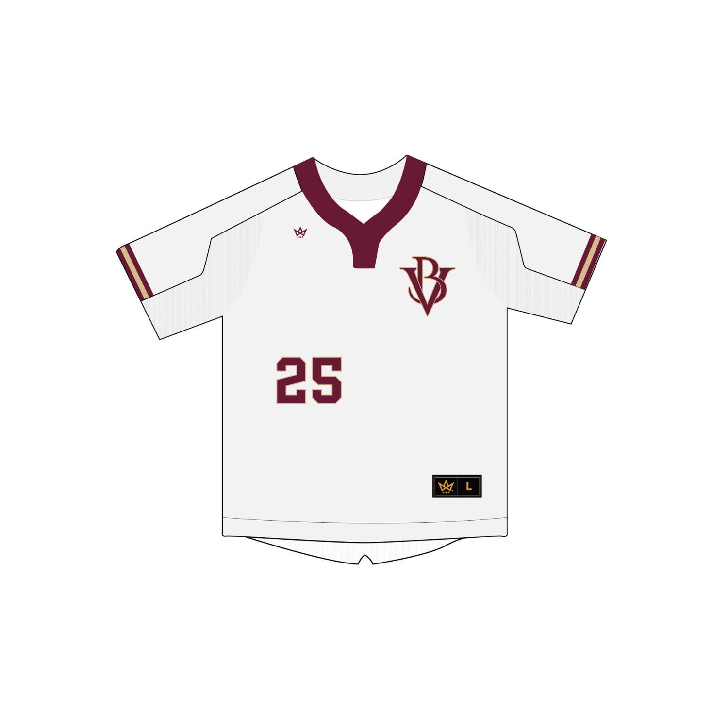 BOULDER VALLEY BASEBALL VENTUS V-NECK JERSEY